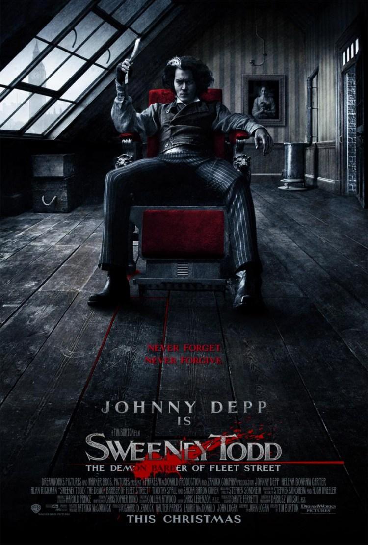 Постер фильма Суини Тодд, демон-парикмахер с Флит-стрит | Sweeney Todd the Demon Barber of Fleet Street
