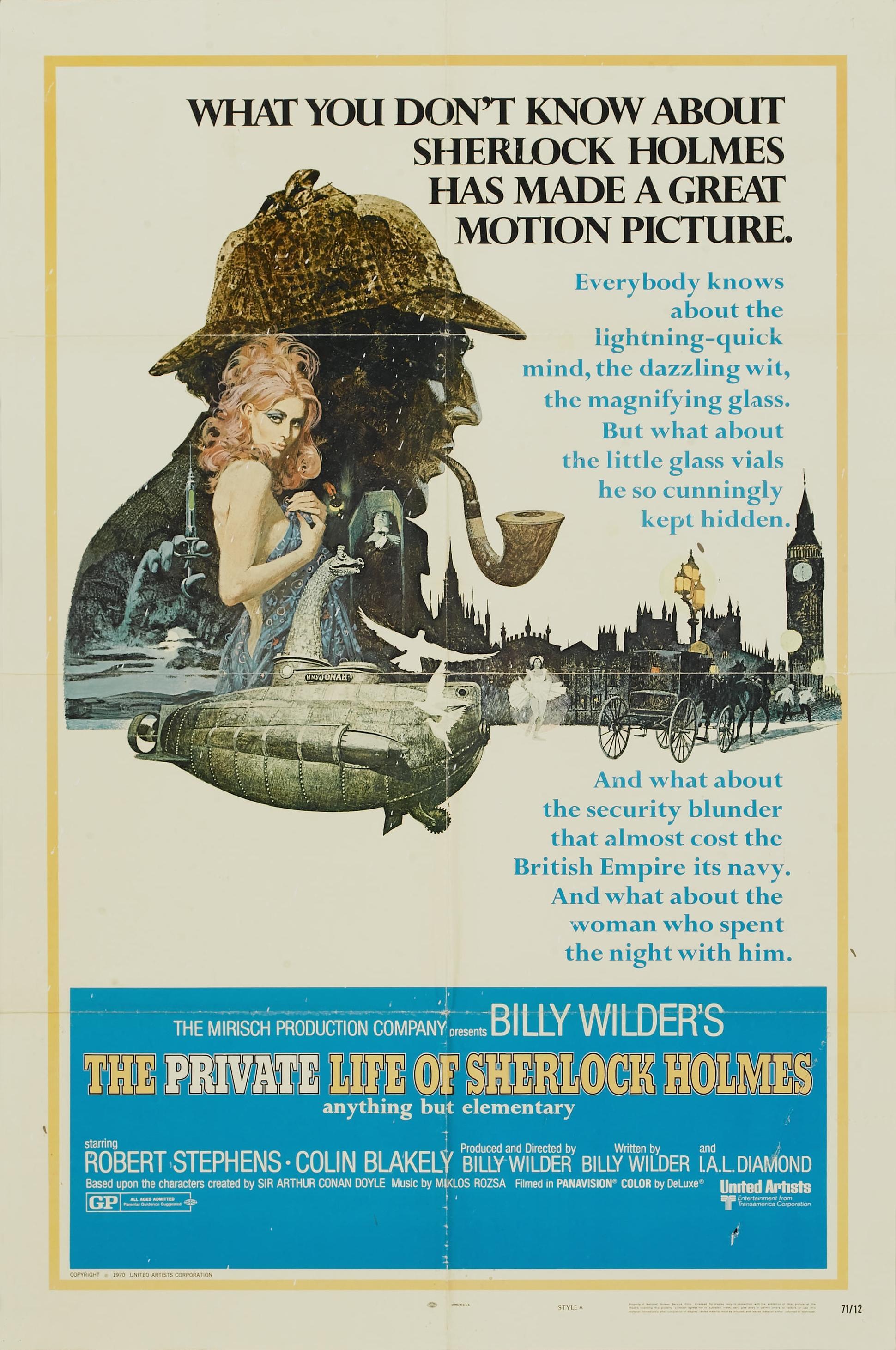 Постер фильма Личная жизнь Шерлока Холмса | Private Life of Sherlock Holmes