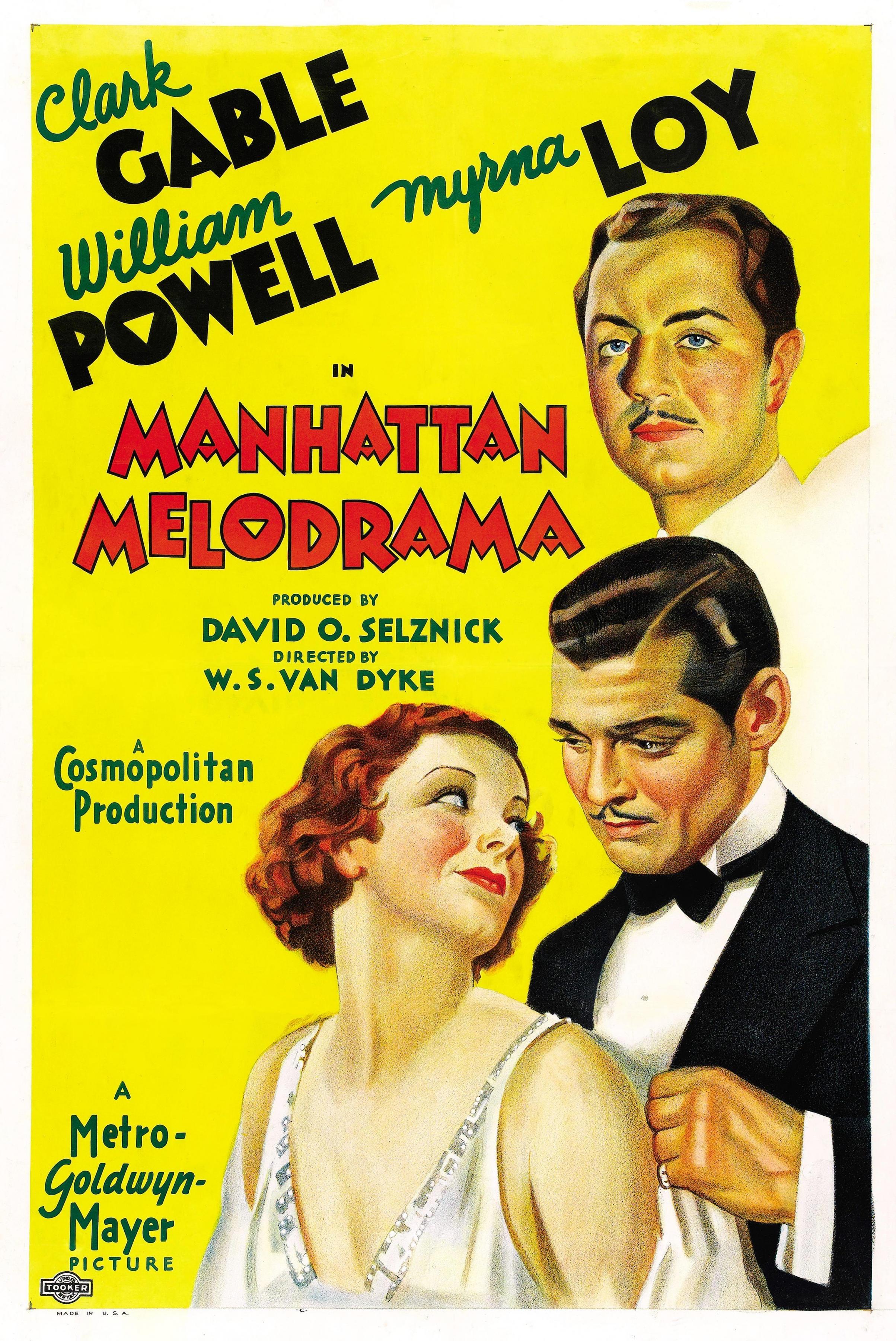 Постер фильма Манхэттенская мелодрама | Manhattan Melodrama