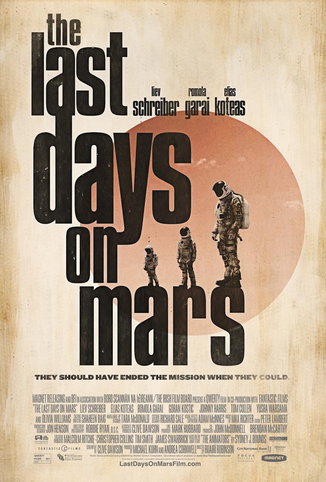 Постер фильма Последние дни на Марсе | Last Days on Mars