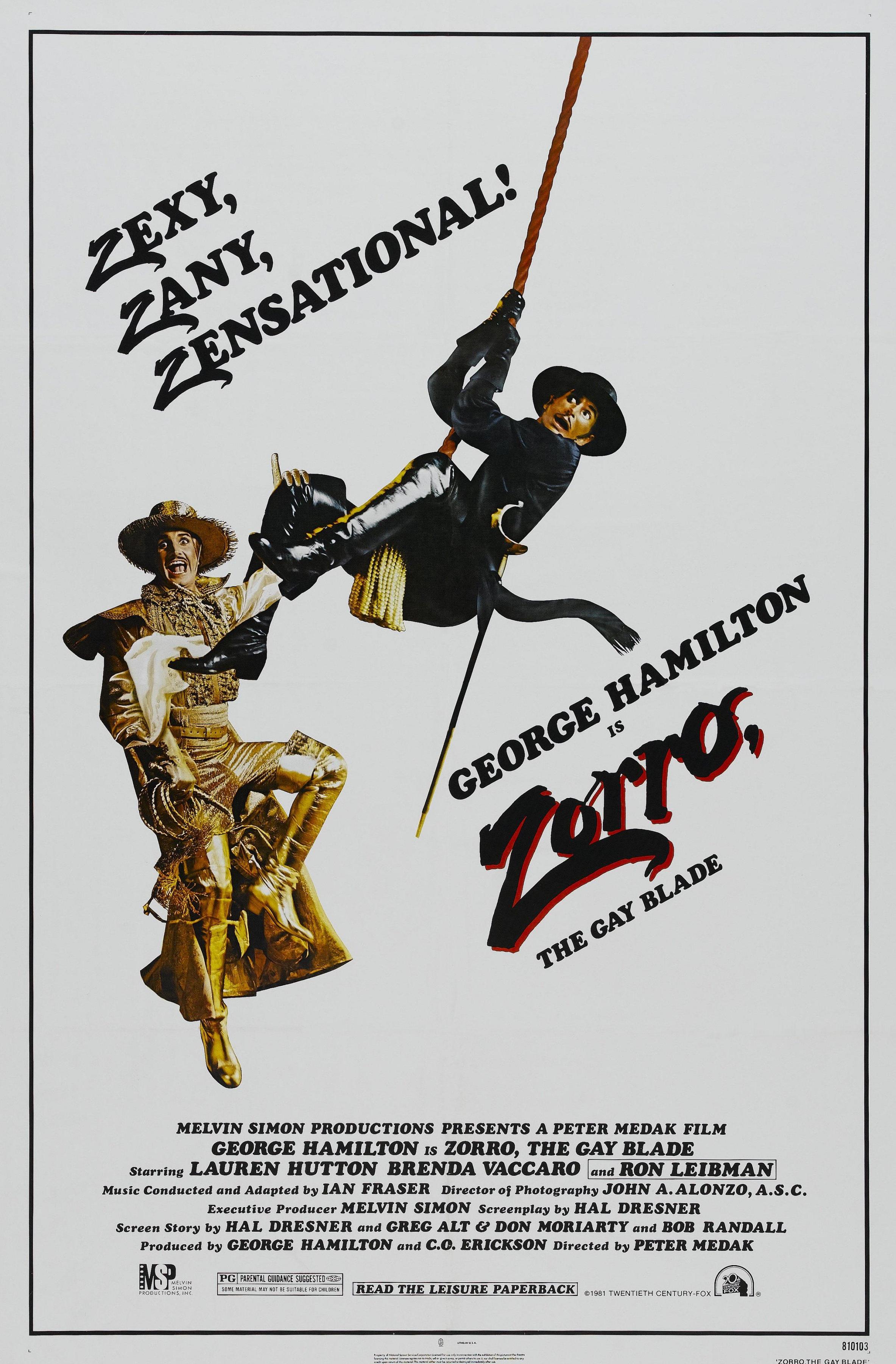 Постер фильма Зорро, голубой клинок | Zorro: The Gay Blade