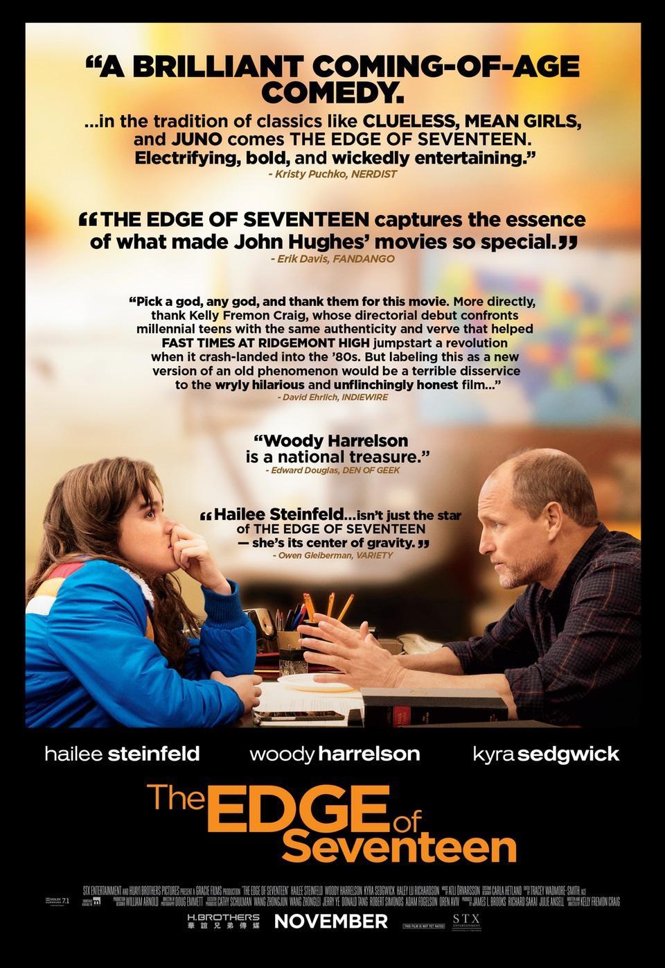 Постер фильма Почти семнадцать | Edge of Seventeen
