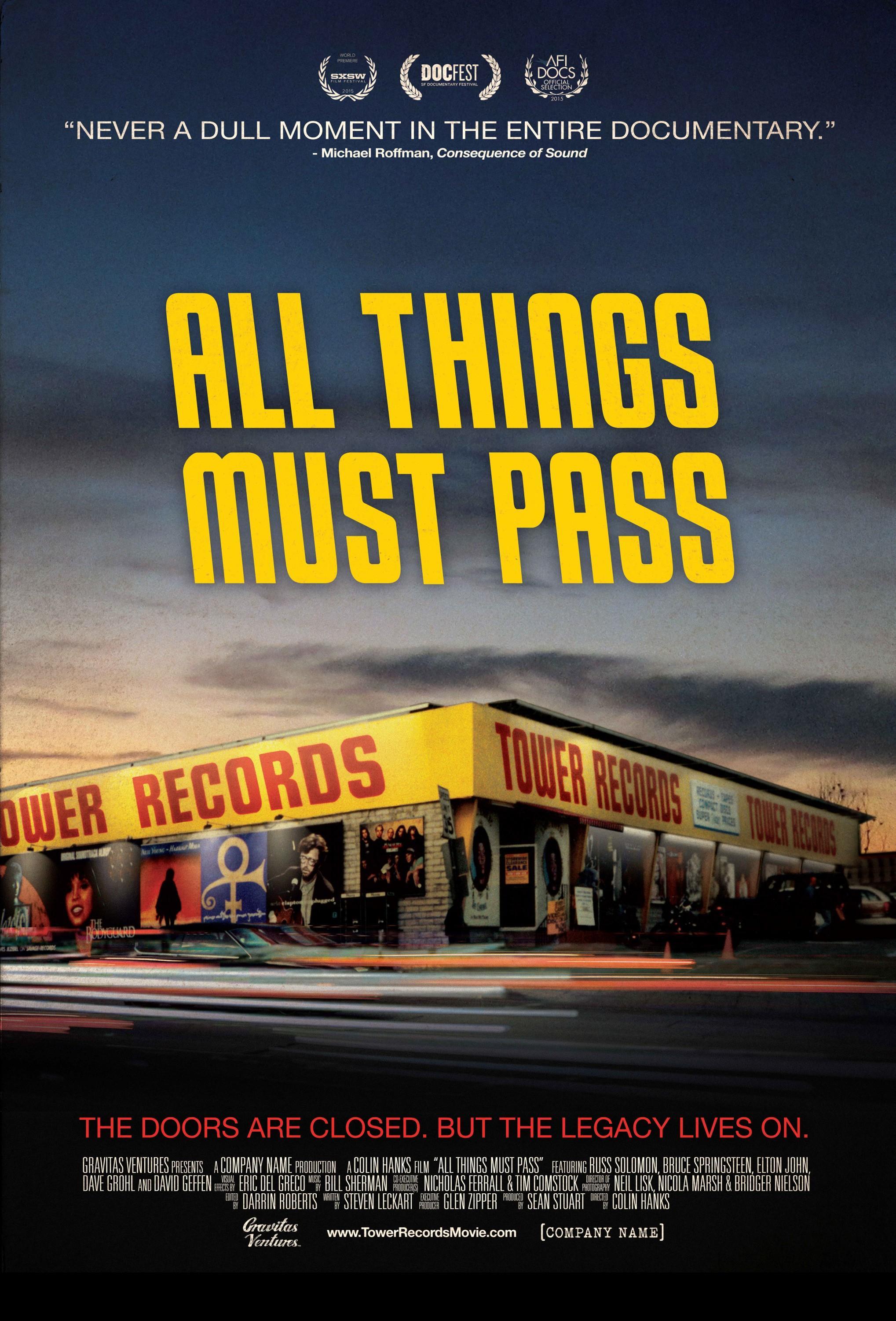 Постер фильма Ничто не вечно: Взлет и падение Tower Records | All Things Must Pass: The Rise and Fall of Tower Records
