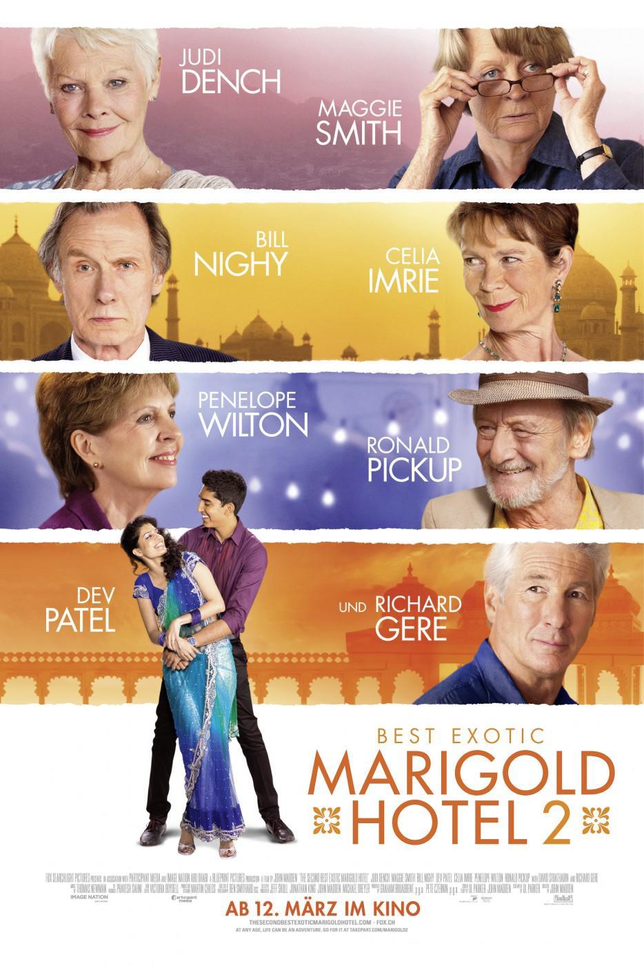 Постер фильма Отель «Мэриголд». Заселение продолжается | Second Best Exotic Marigold Hotel