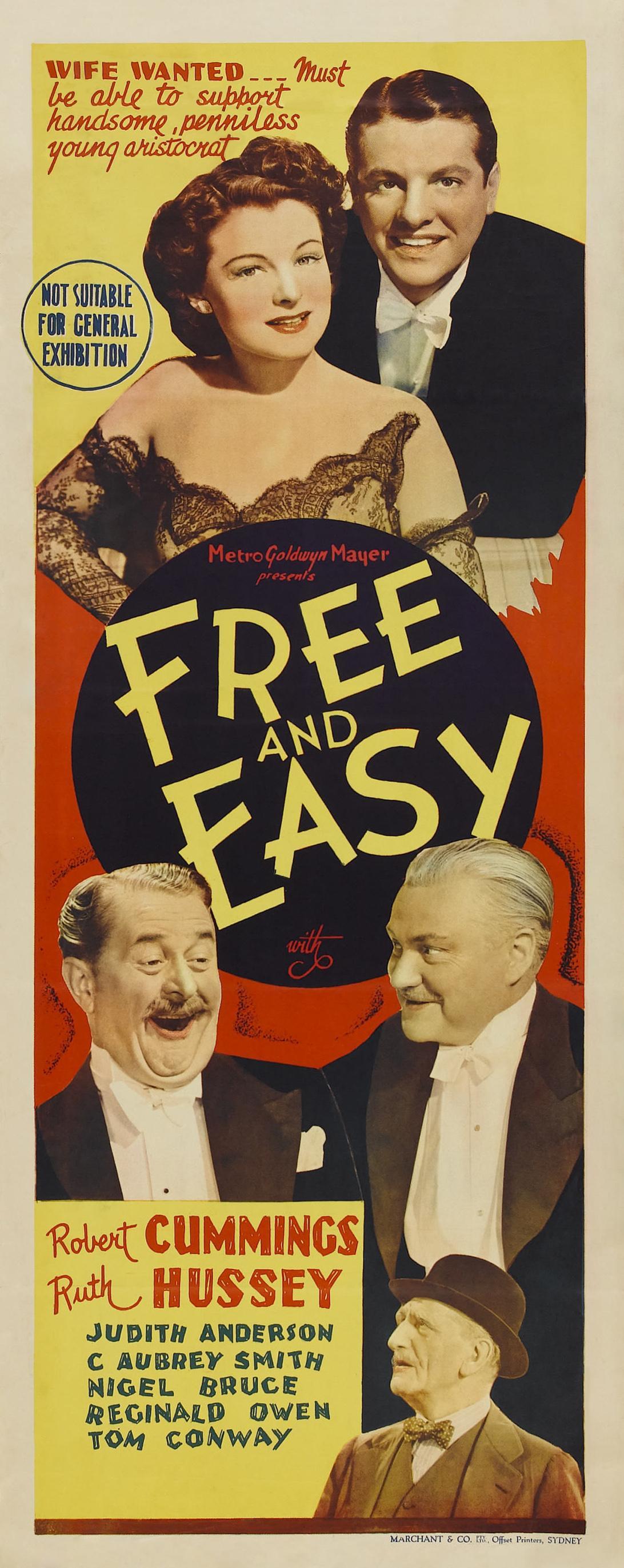 Постер фильма Free and Easy