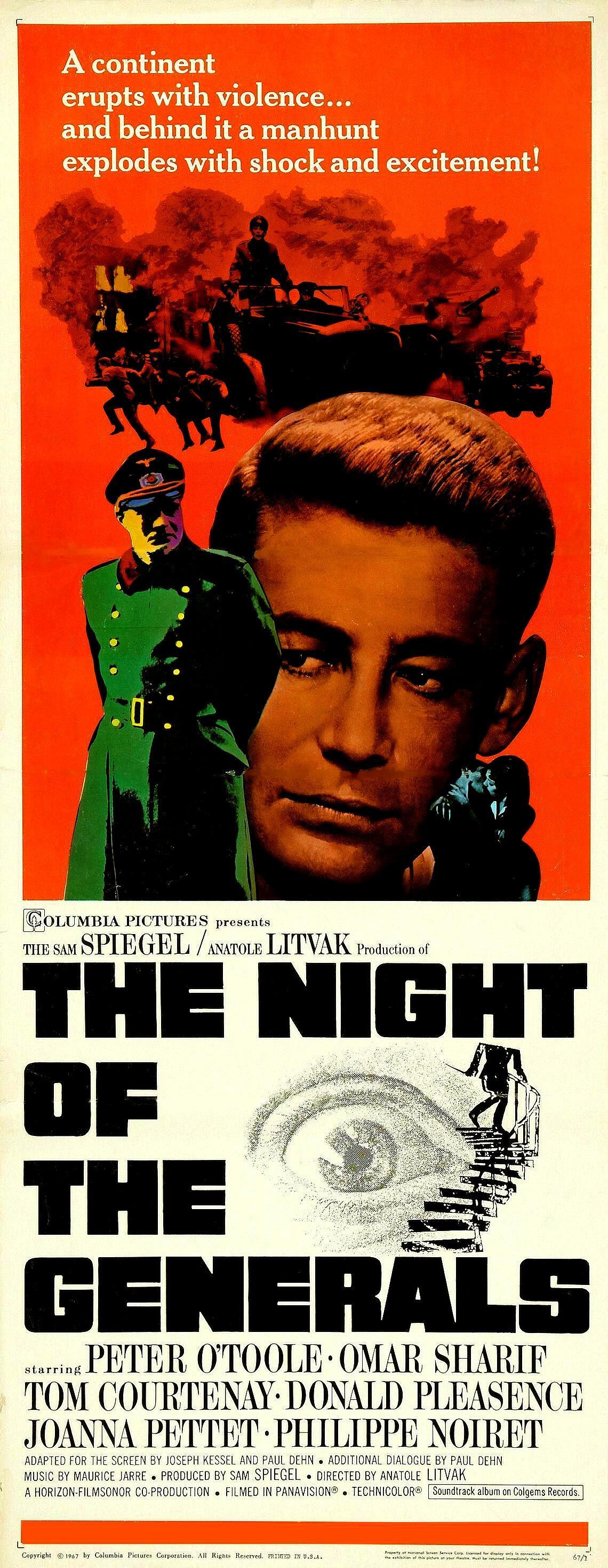 Постер фильма Ночь генералов | Night of the Generals