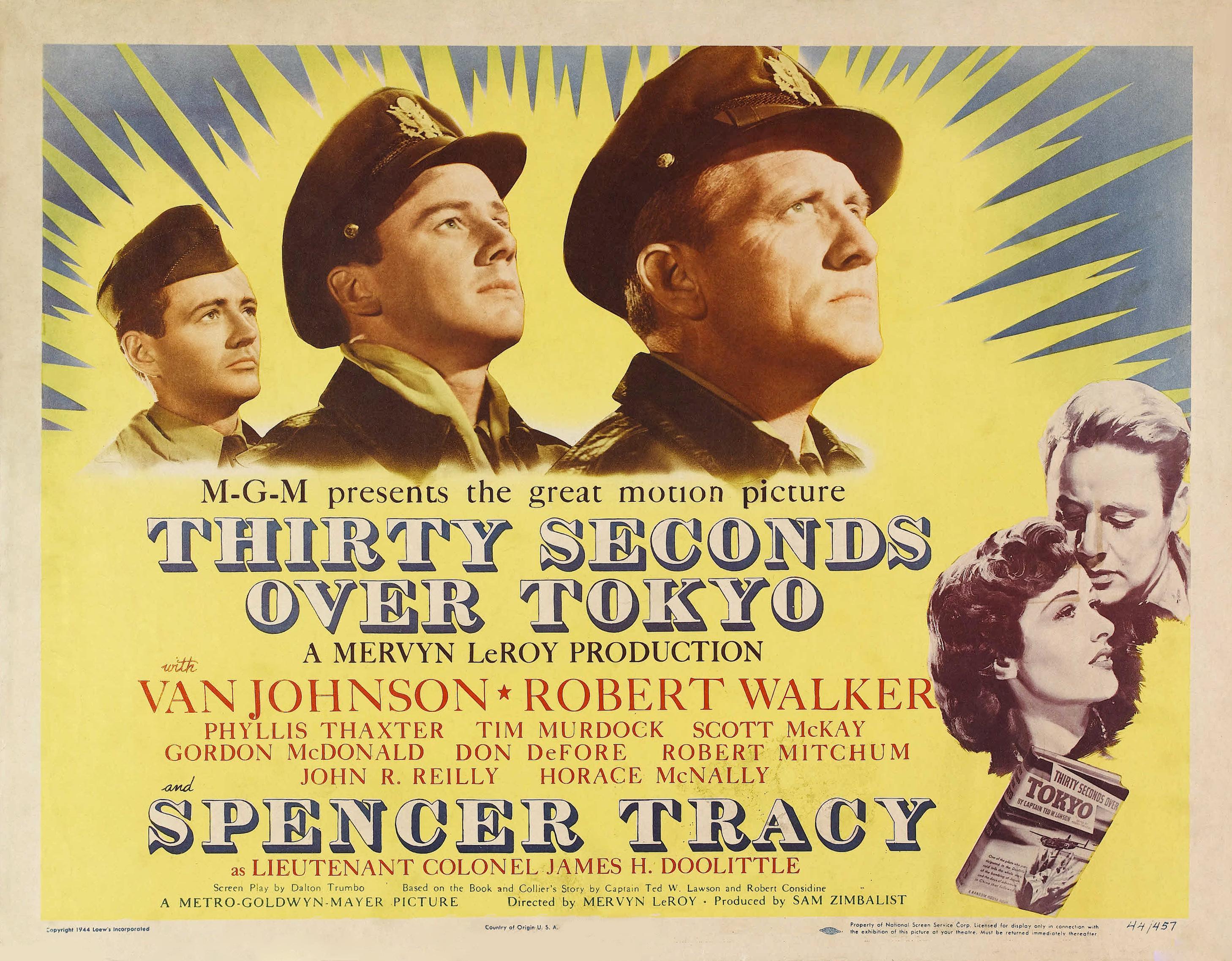 Постер фильма Тридцать секунд над Токио | Thirty Seconds Over Tokyo
