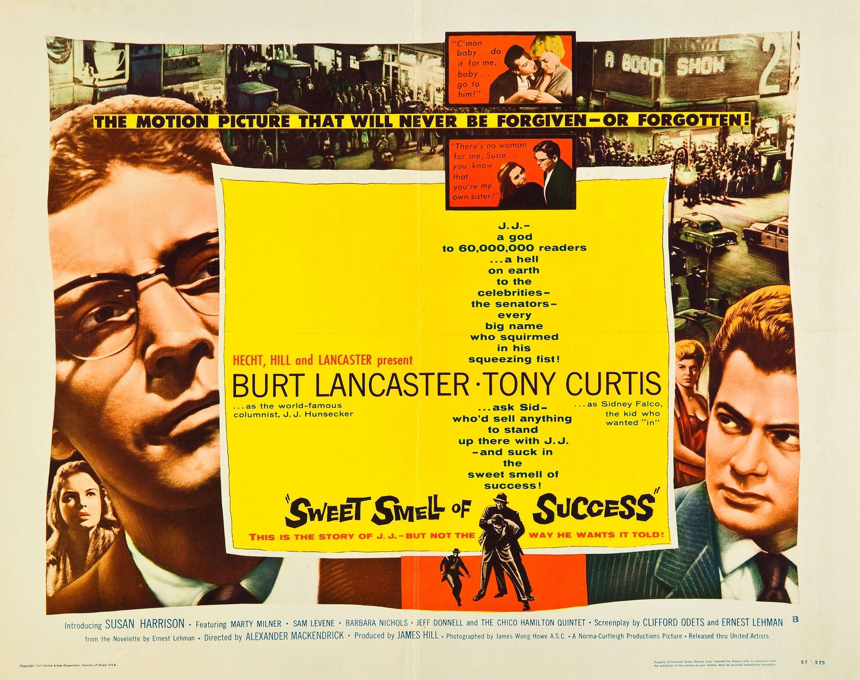 Постер фильма Сладкий запах успеха | Sweet Smell of Success