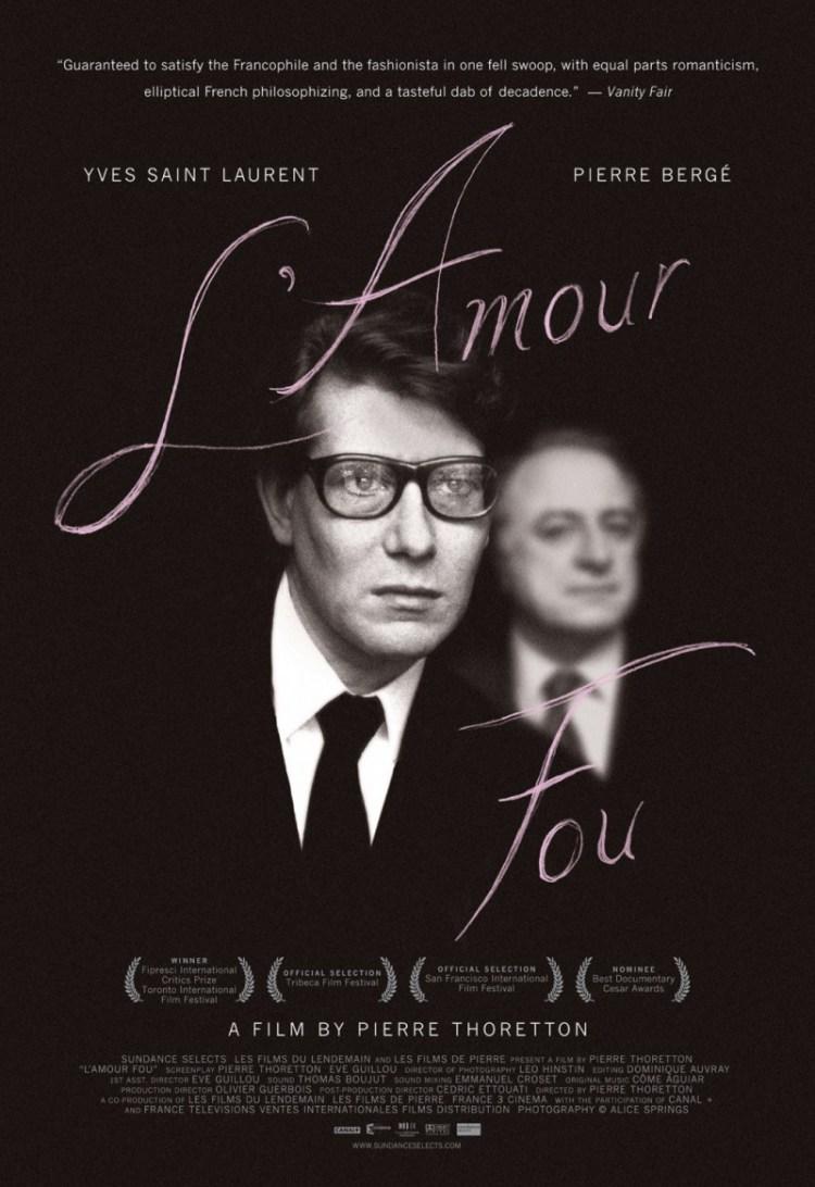 Постер фильма Ив Сен-Лоран и Пьер Берже: Безумная любовь | L'amour fou