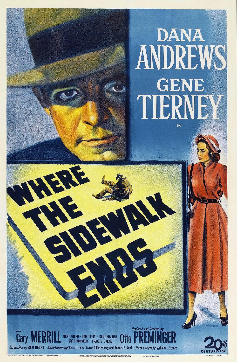 Постер фильма Там, где кончается тротуар | Where the Sidewalk Ends