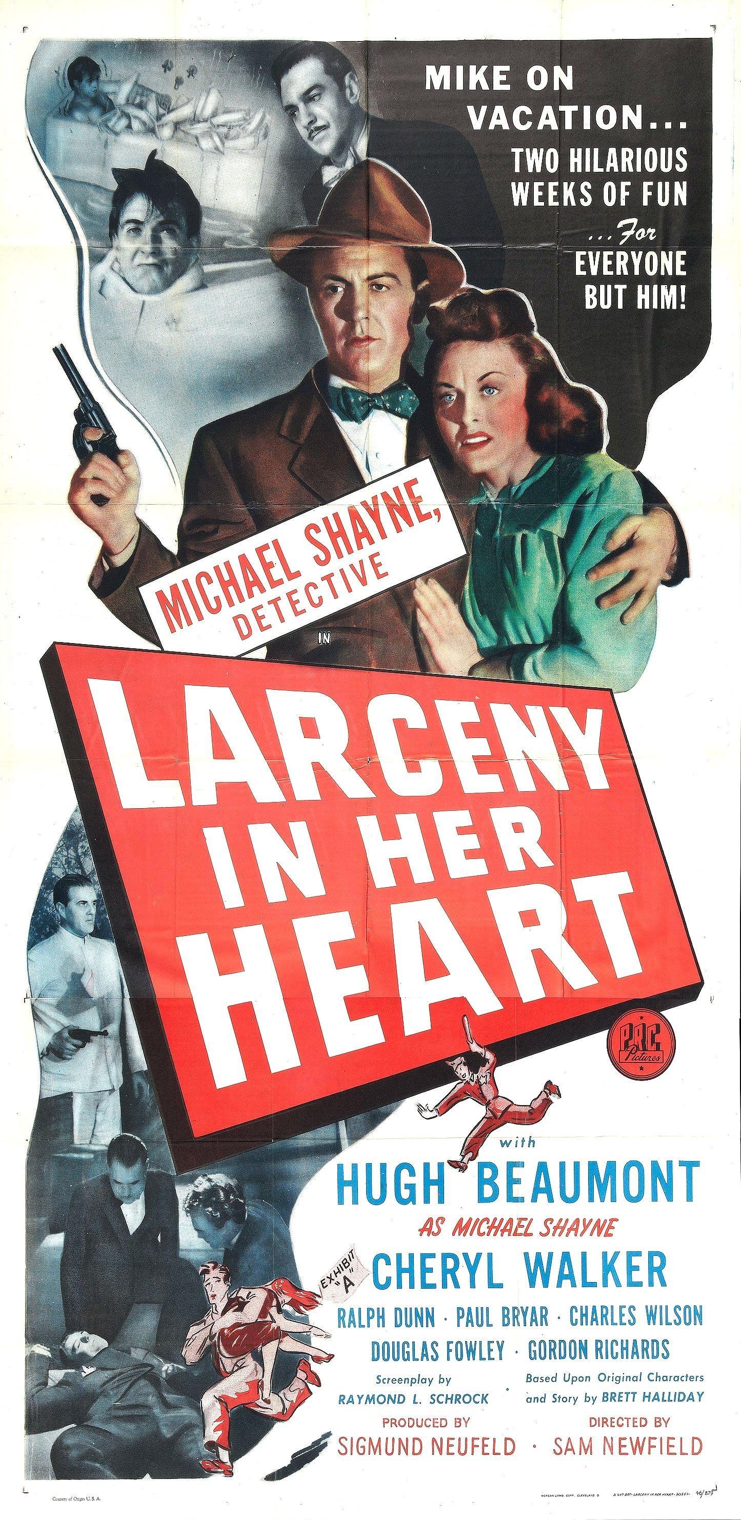 Постер фильма Larceny in Her Heart