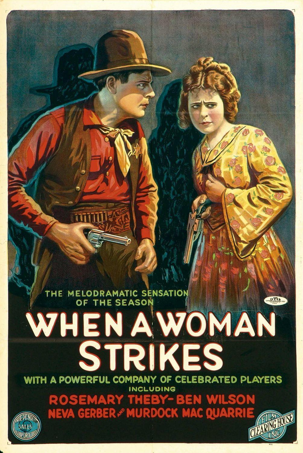 Постер фильма When a Woman Strikes