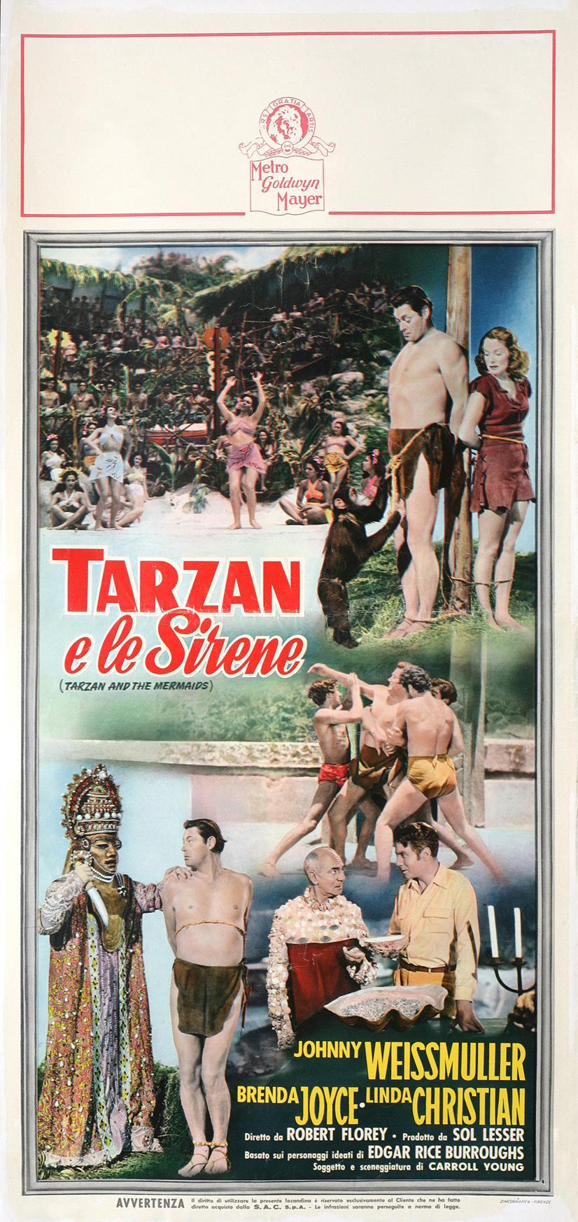 Постер фильма Tarzan and the Mermaids