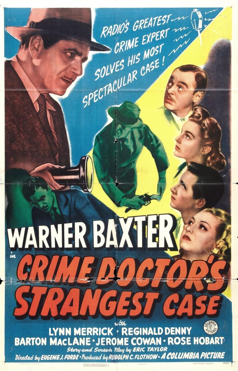 Постер фильма Crime Doctor's Strangest Case