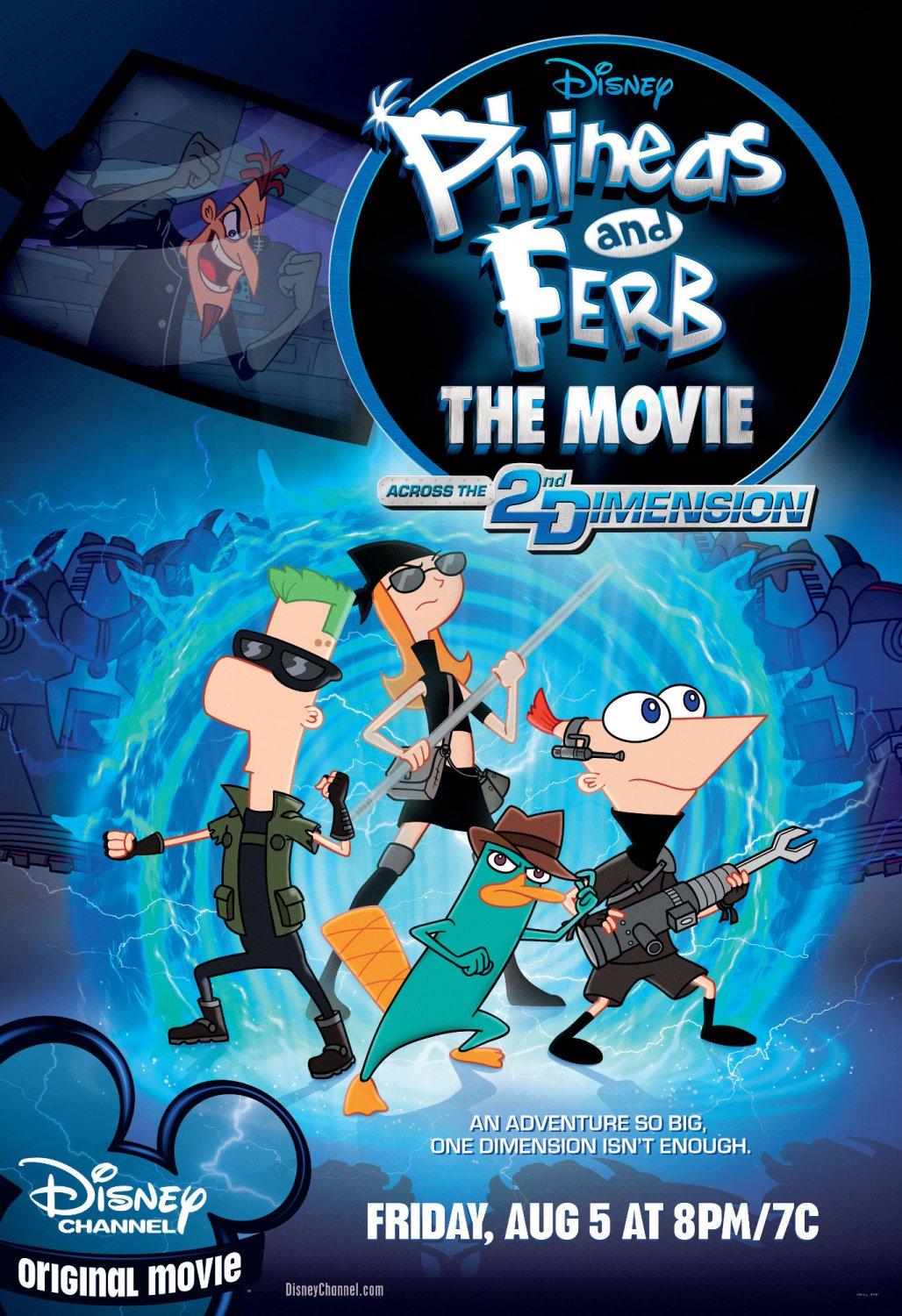Постер фильма Финес и Ферб: кино. Покорение 2-го измерения | Phineas and Ferb the Movie: Across the 2nd Dimension