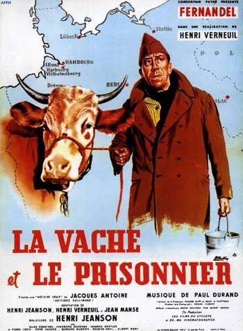 Постер фильма Корова и солдат | vache et le prisonnier