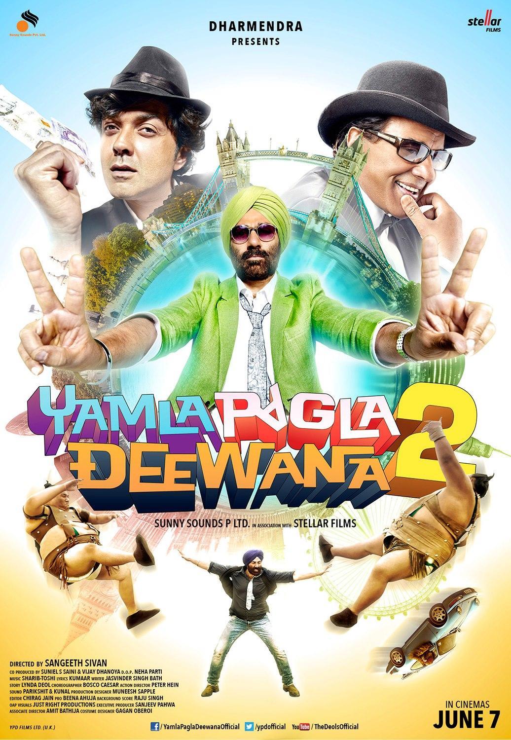 Постер фильма Сумасшедшая семейка 2 | Yamla Pagla Deewana 2