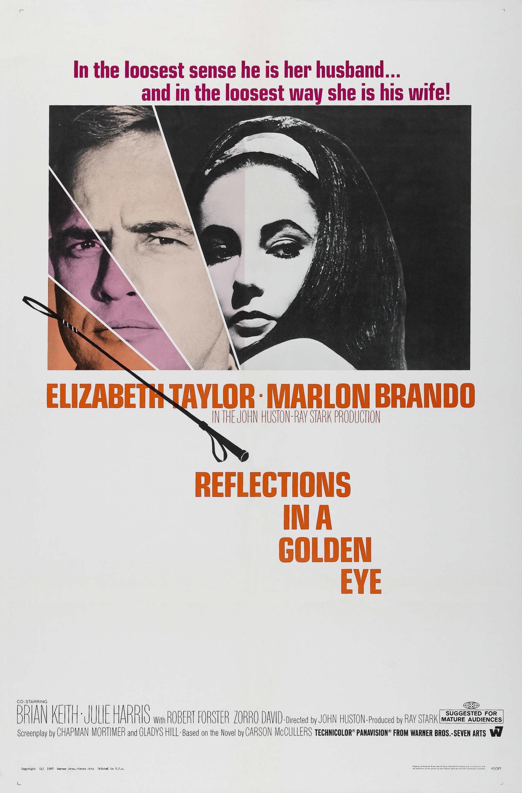 Постер фильма Блики в золотом глазу | Reflections in a Golden Eye