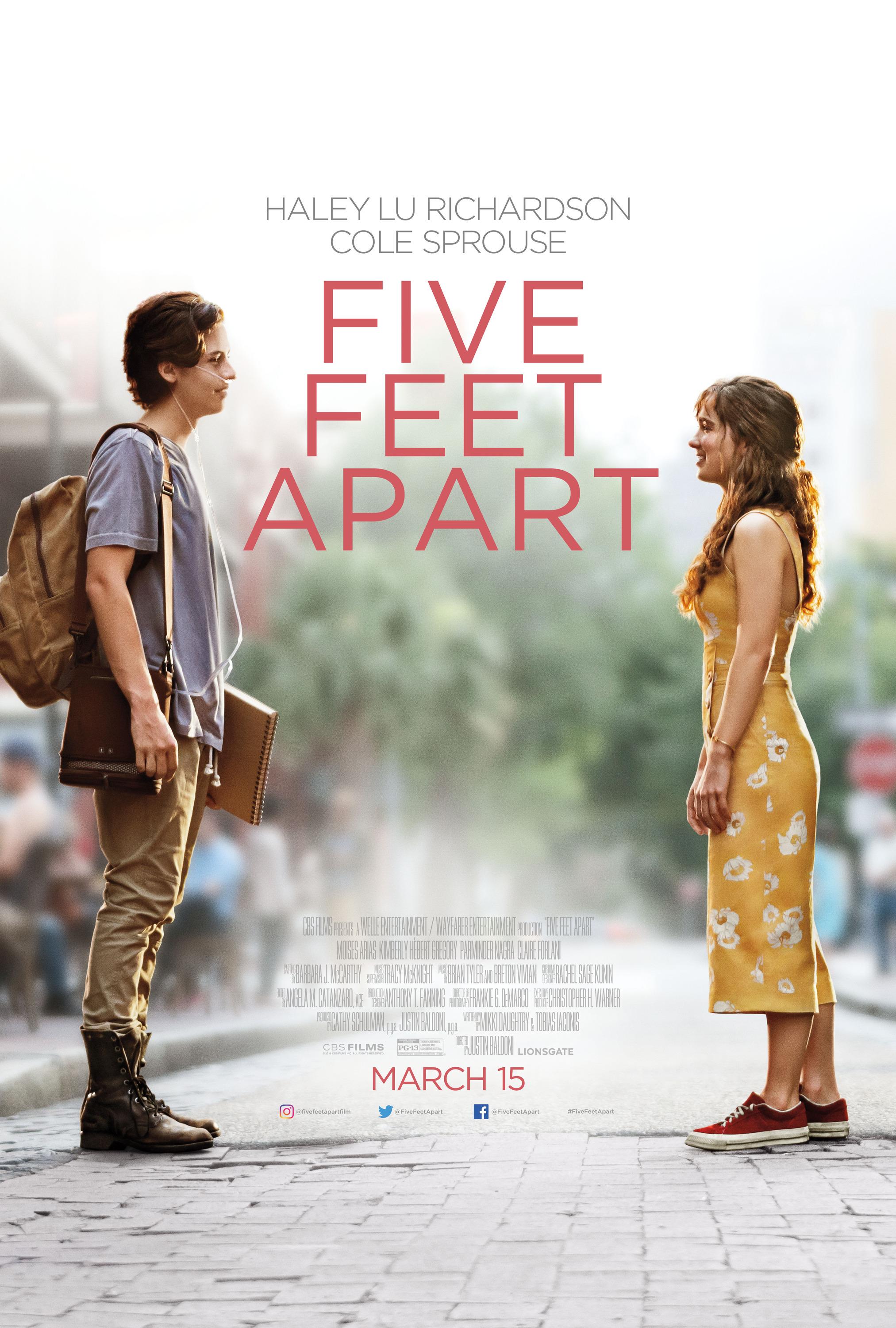 Постер фильма В метре друг от друга | Five Feet Apart 