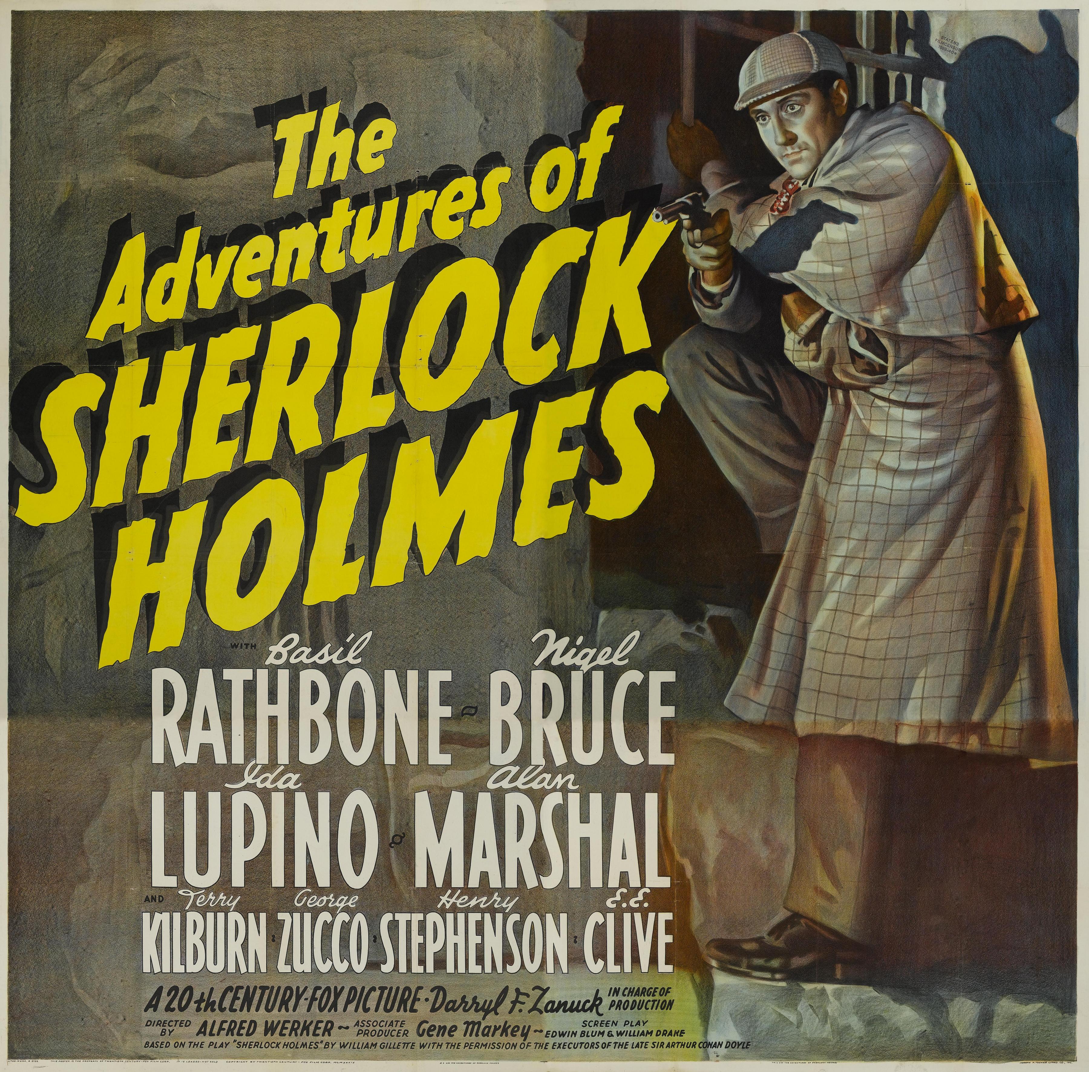 Постер фильма Adventures of Sherlock Holmes