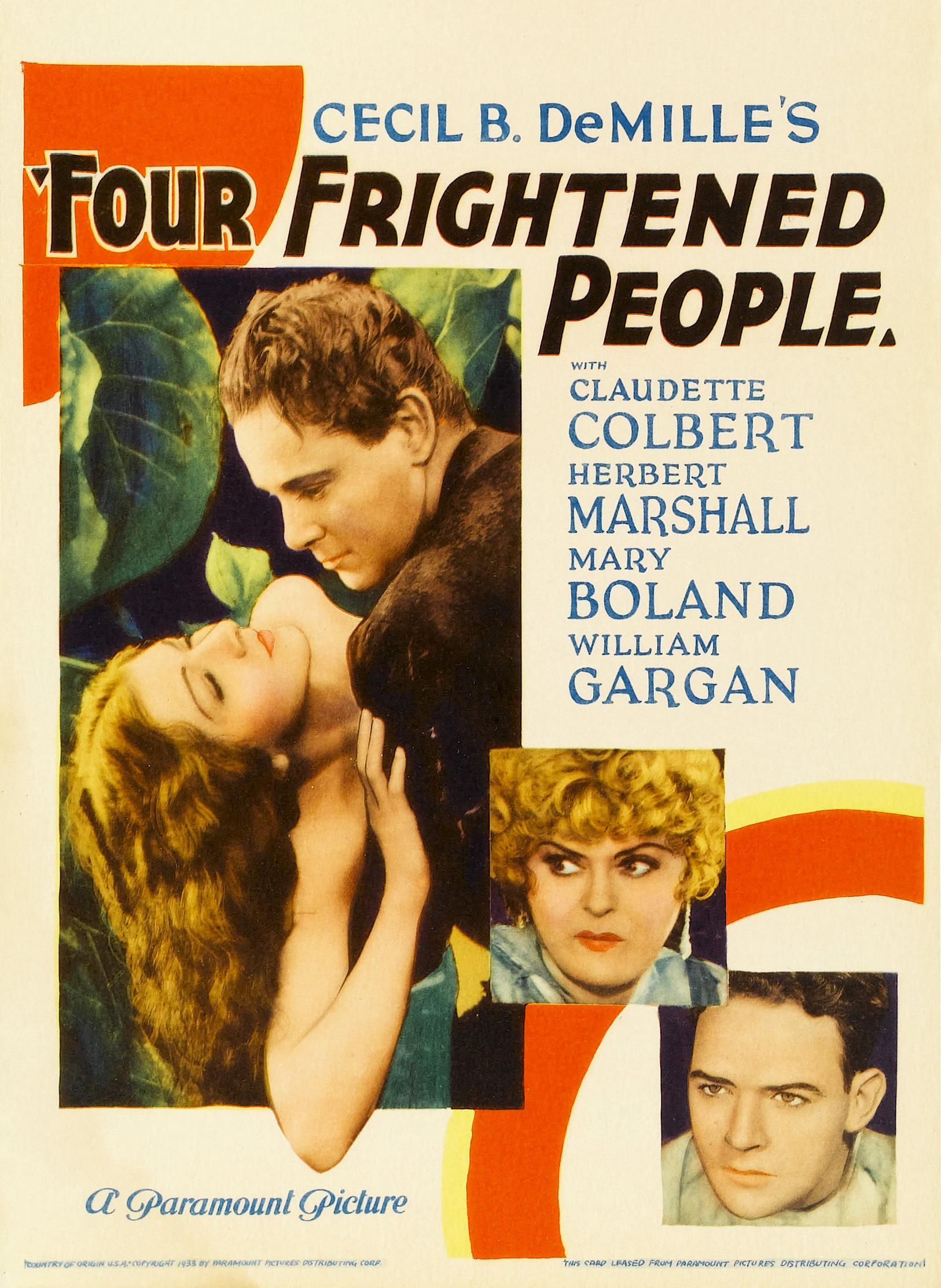 Постер фильма Четверо напуганных | Four Frightened People