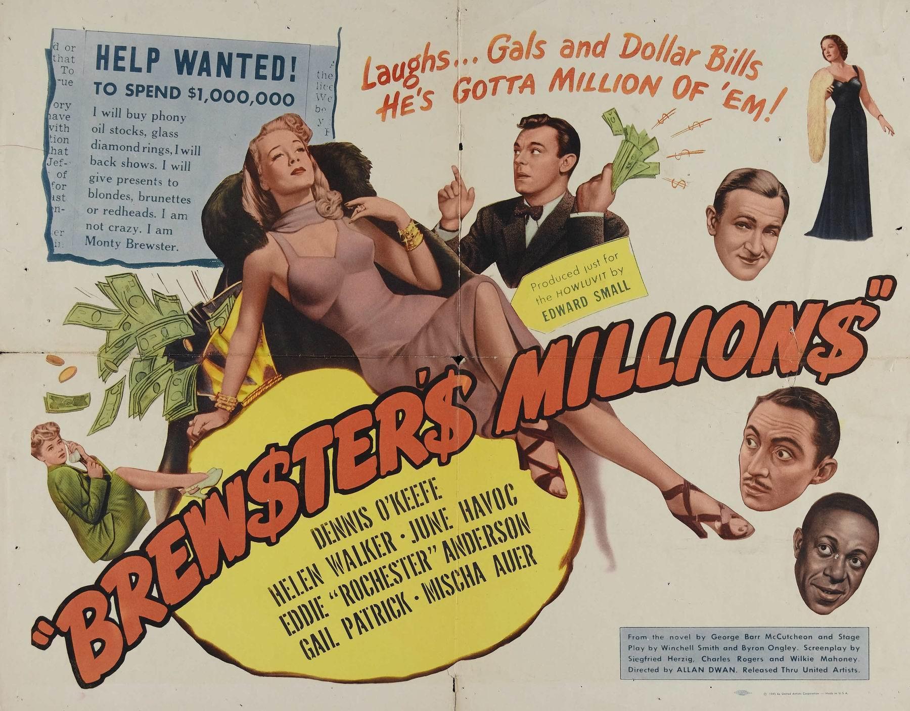 Постер фильма Brewster's Millions