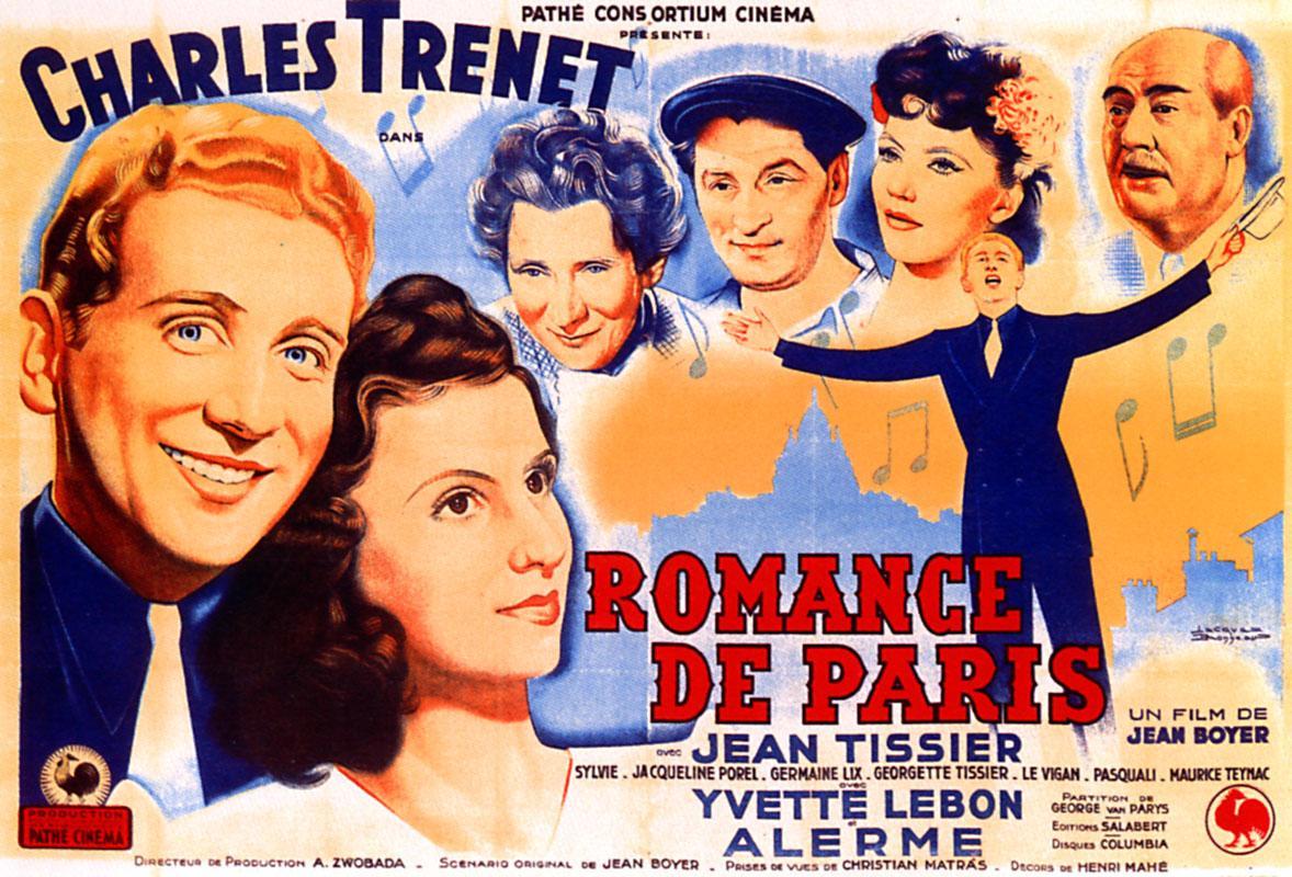 Romance de. Charles Trenet-la Romance de Paris Ноты. I Love Paris poster Cinema.