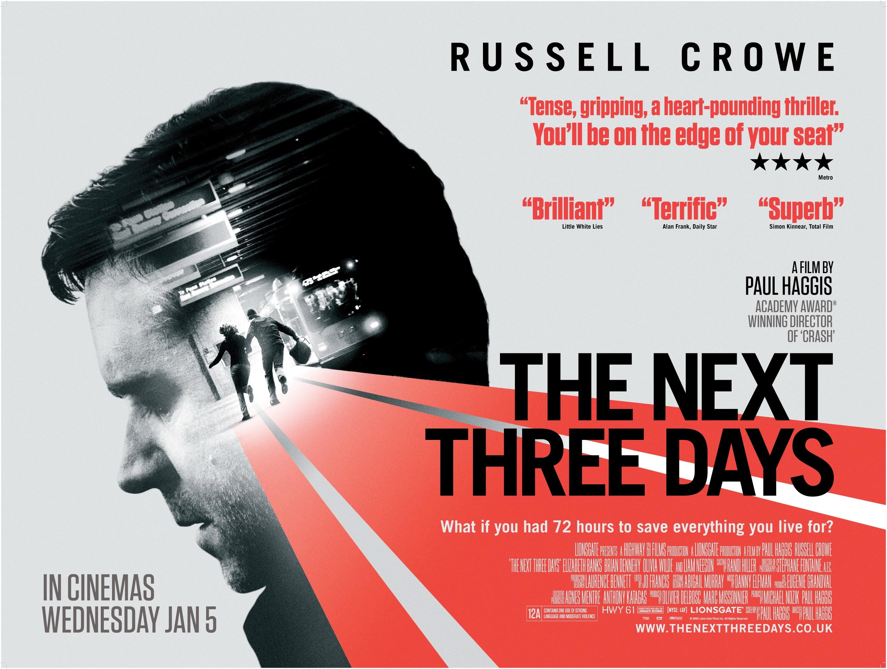 Постер фильма Три дня на побег | The Next Three Days