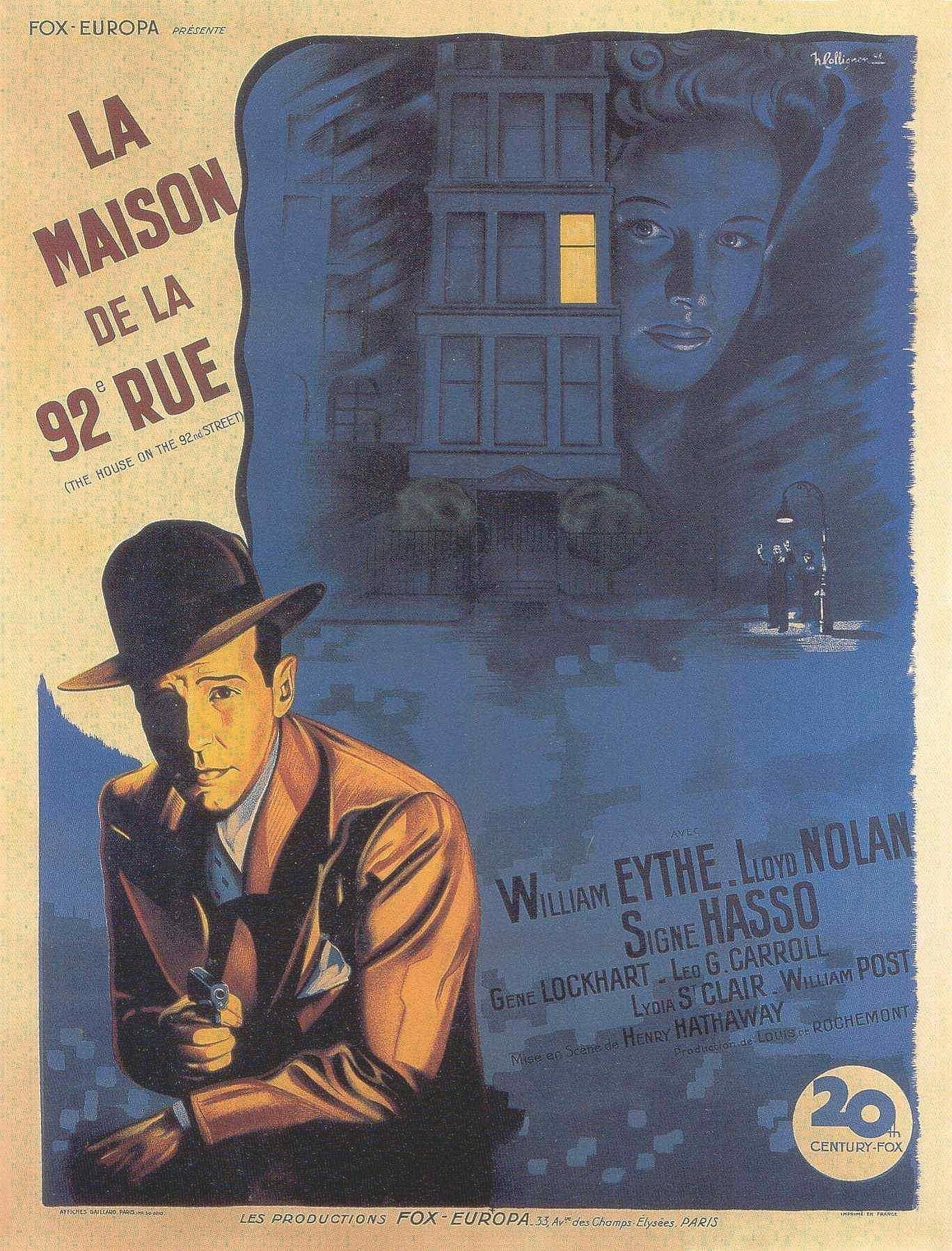 Постер фильма Дом на 92-й улице | House on 92nd Street