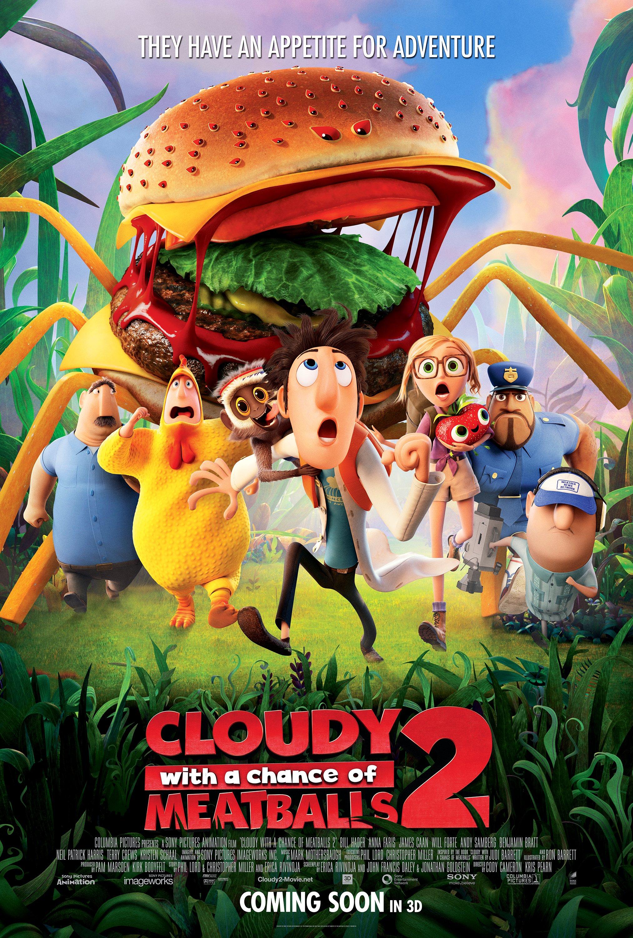 Постер фильма Облачно... 2: Месть ГМО | Cloudy with a Chance of Meatballs 2