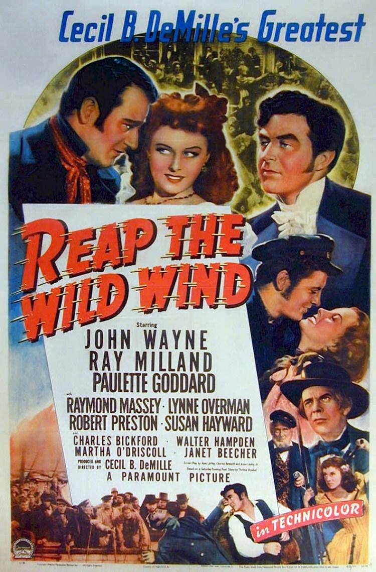 Постер фильма Пожнешь бурю | Reap the Wild Wind