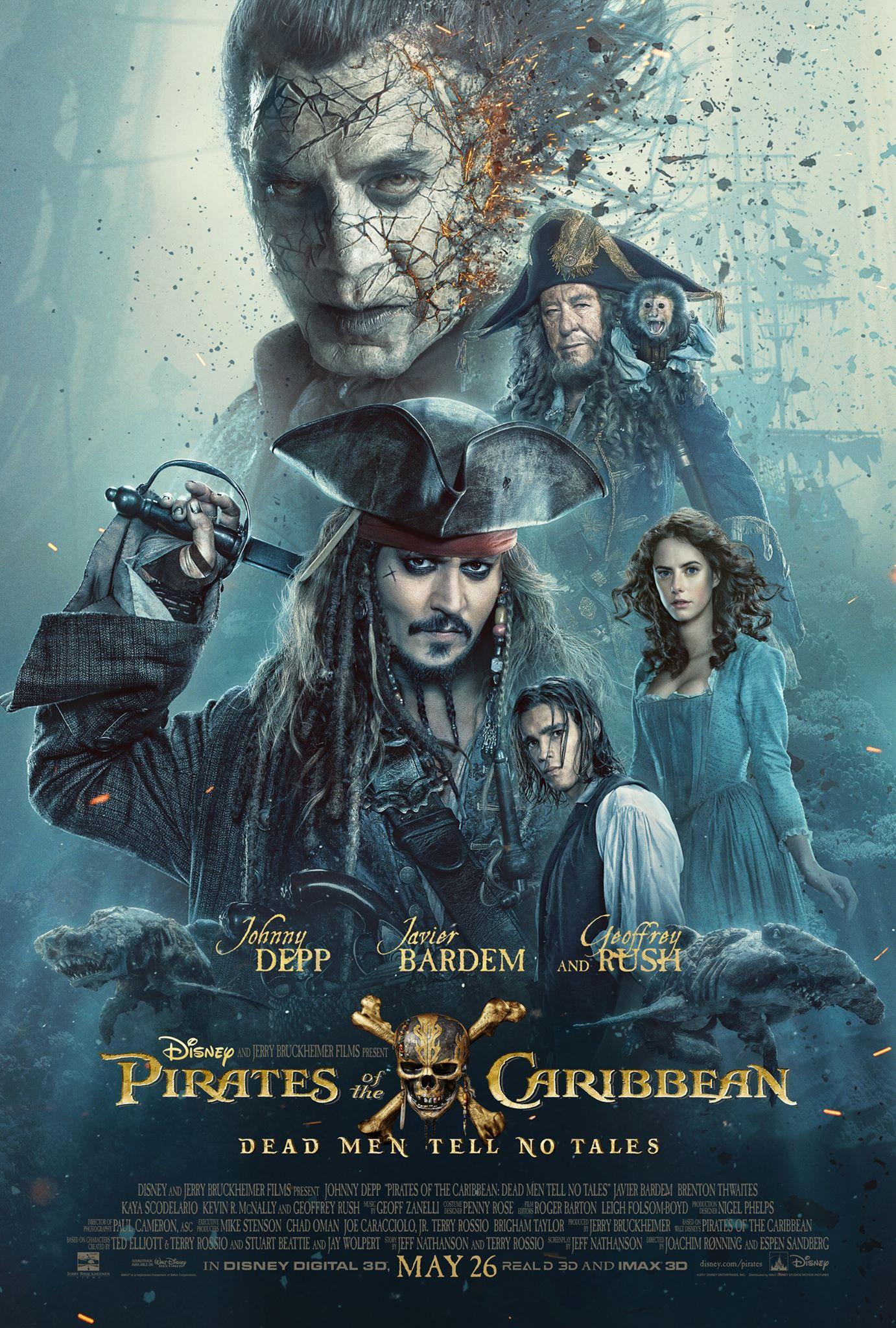Постер фильма Пираты Карибского моря: Мертвецы не рассказывают сказки | Pirates of the Caribbean: Dead Men Tell No Tales