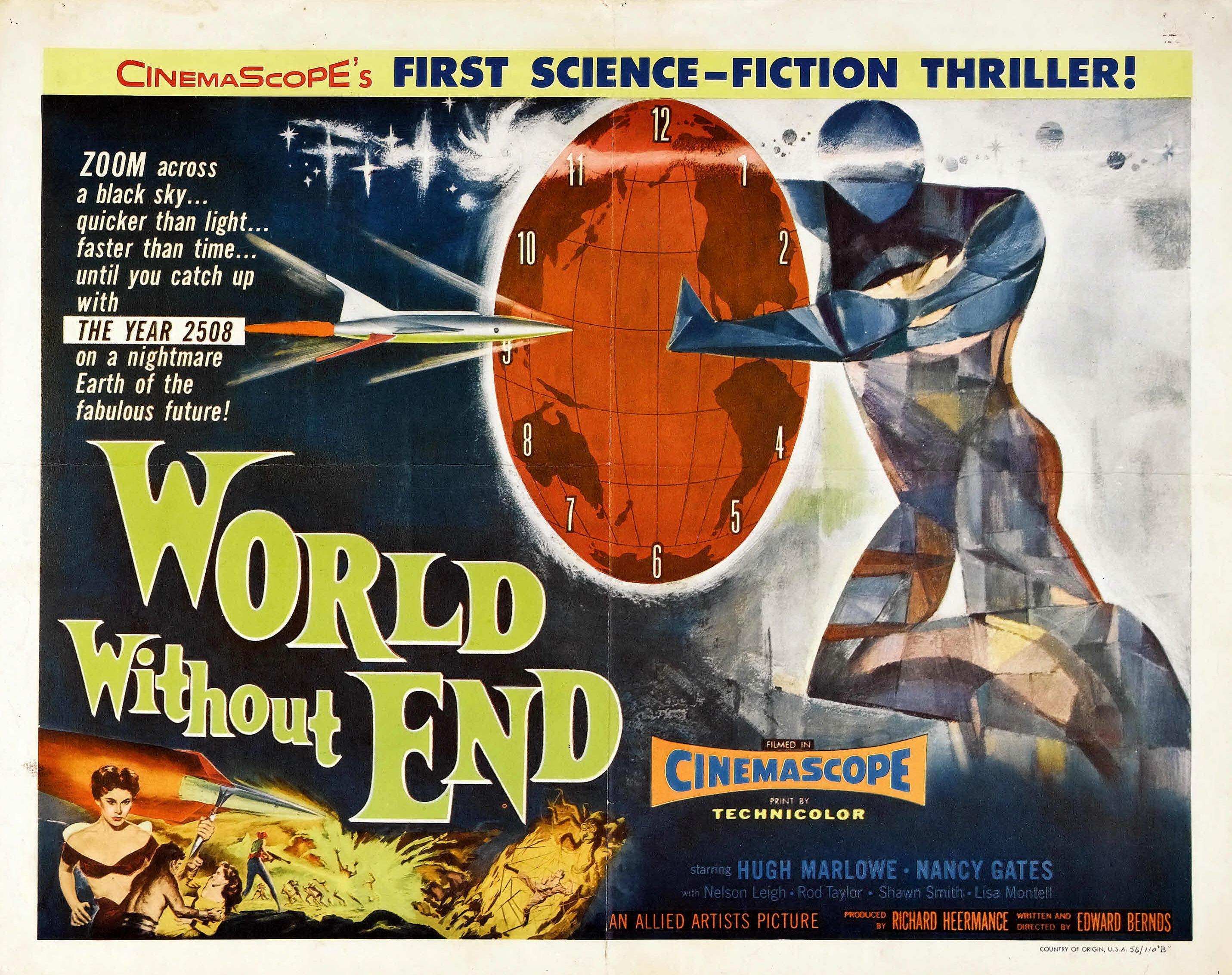 Poster world. Мир без конца 1956. Постер к фильму мир без конца. World without end 1956.