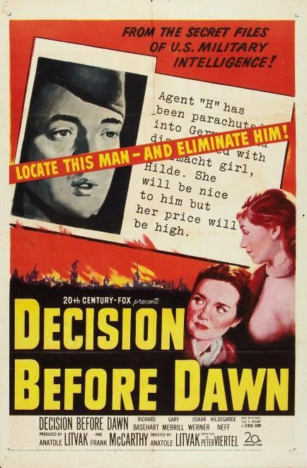 Постер фильма Решение перед рассветом | Decision Before Dawn