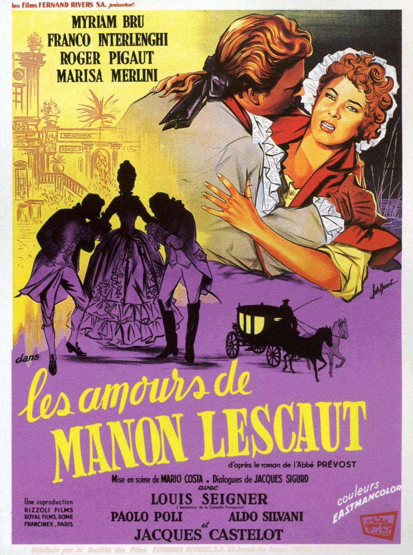 Постер фильма Gli amori di Manon Lescaut