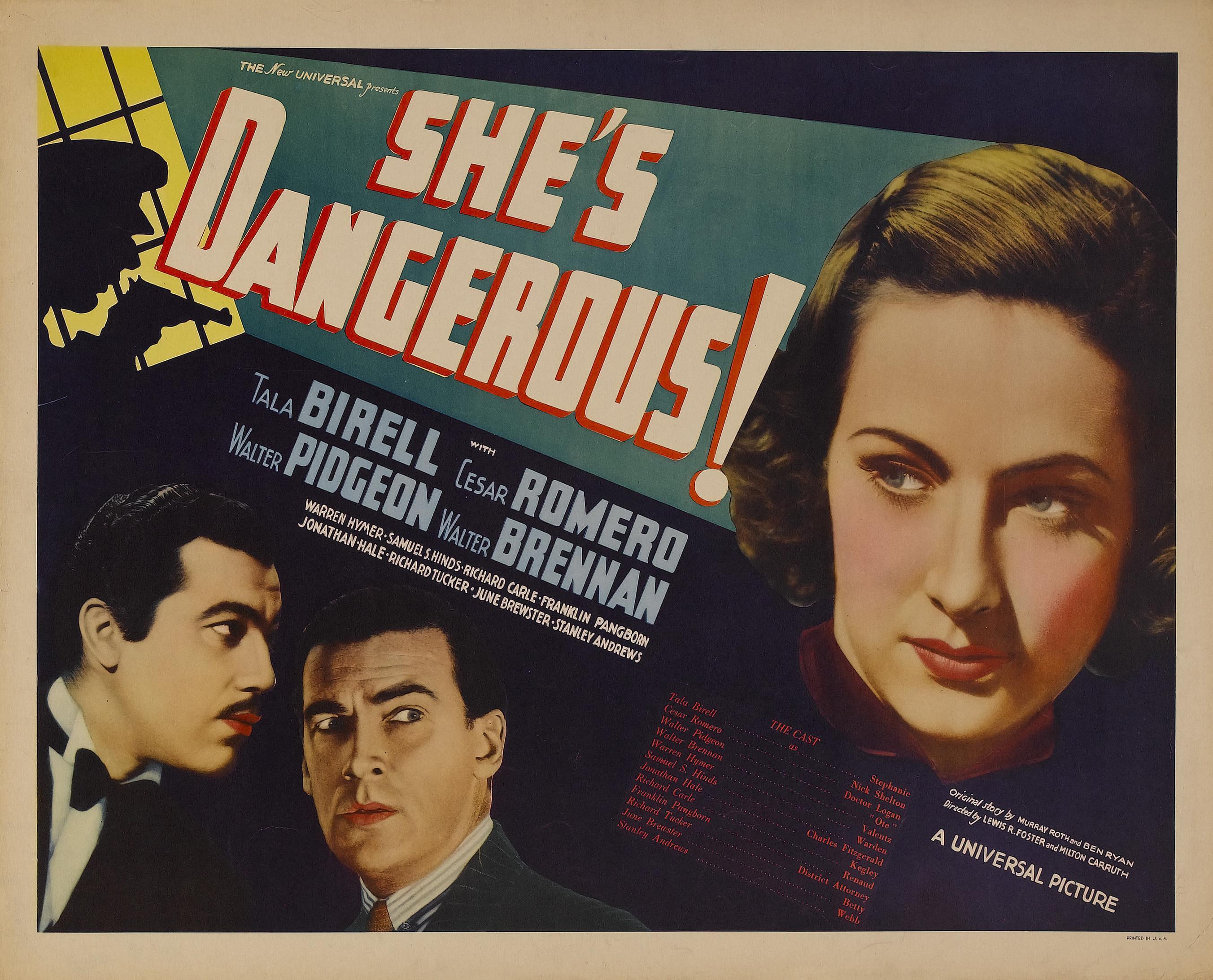 Постер фильма She's Dangerous