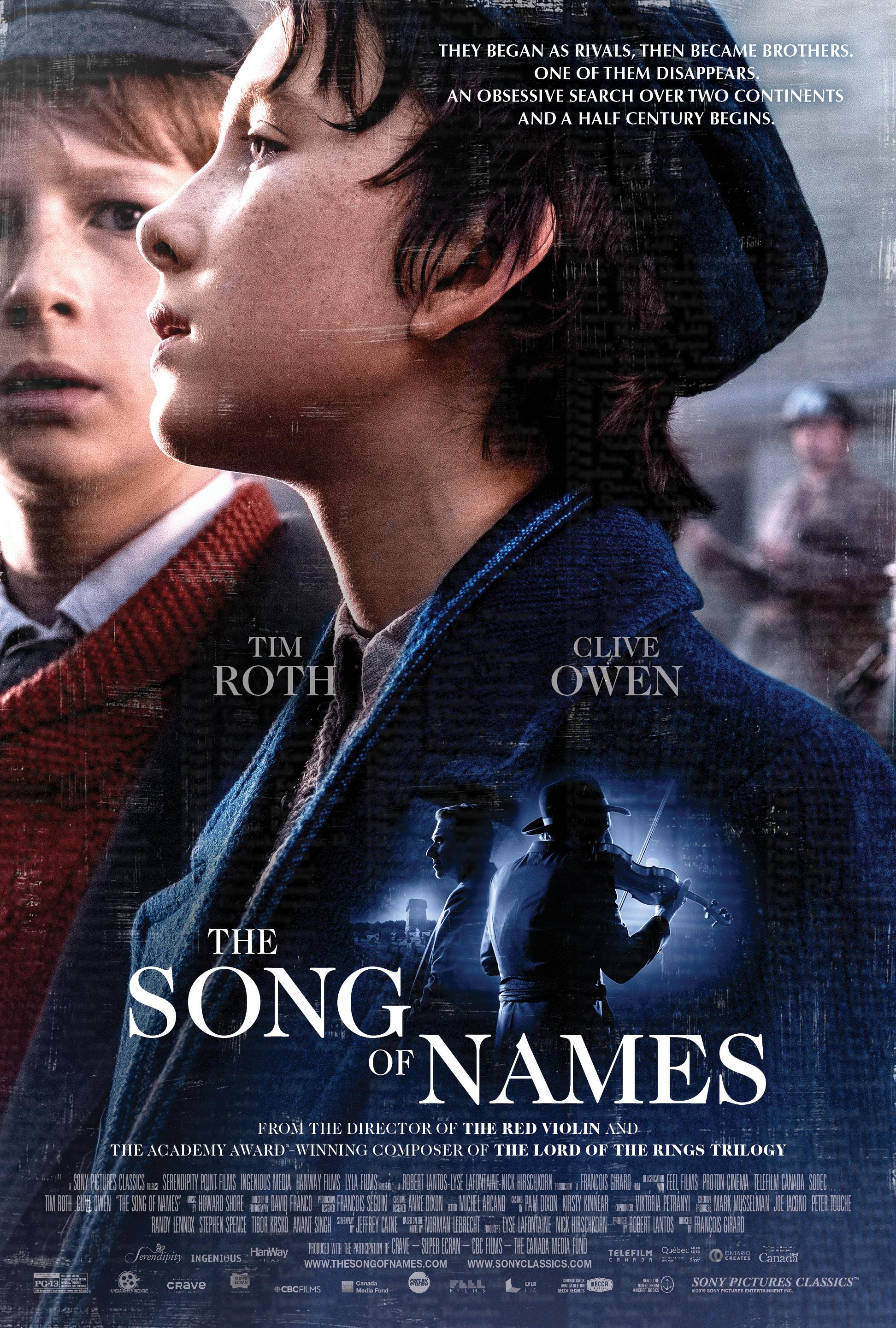 Постер фильма Песня имен | The Song of Names