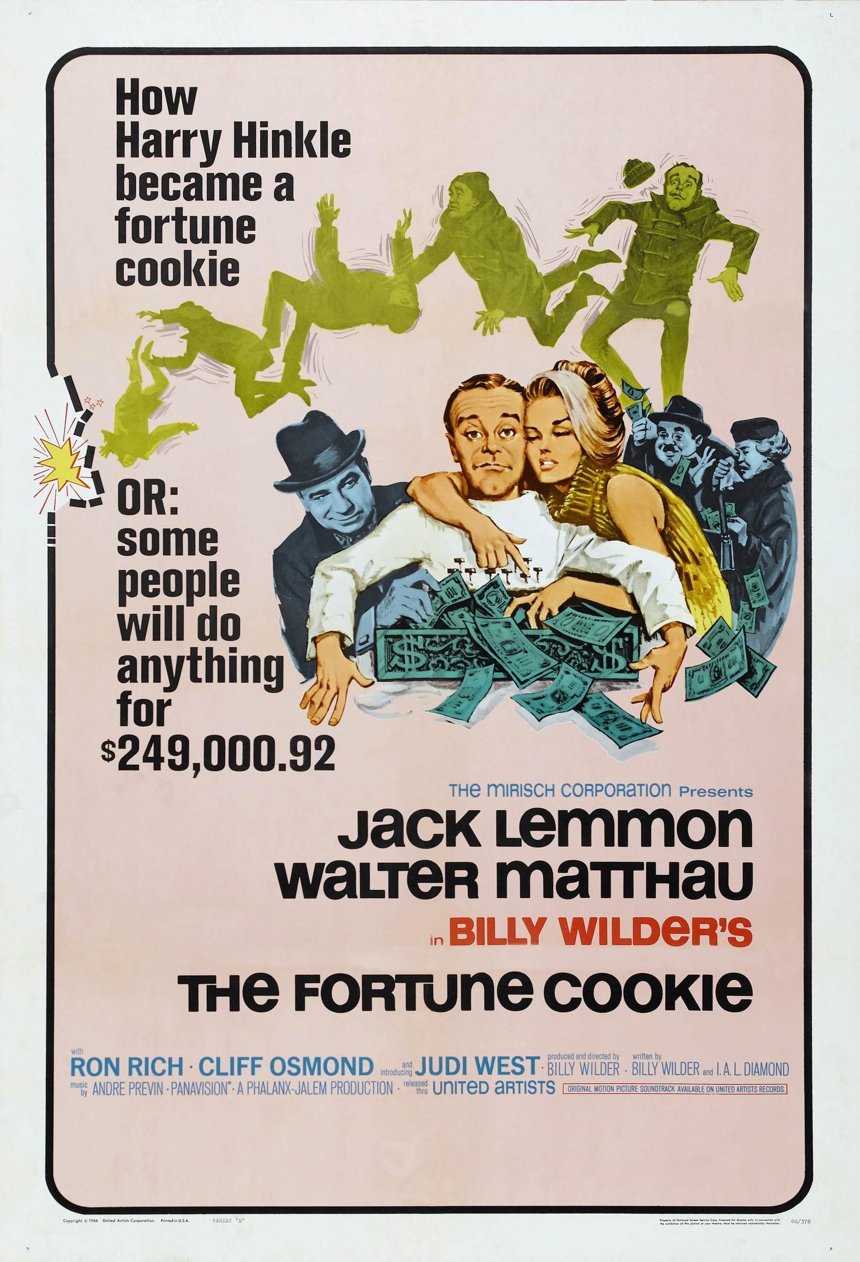 Постер фильма Азарт удачи | Fortune Cookie