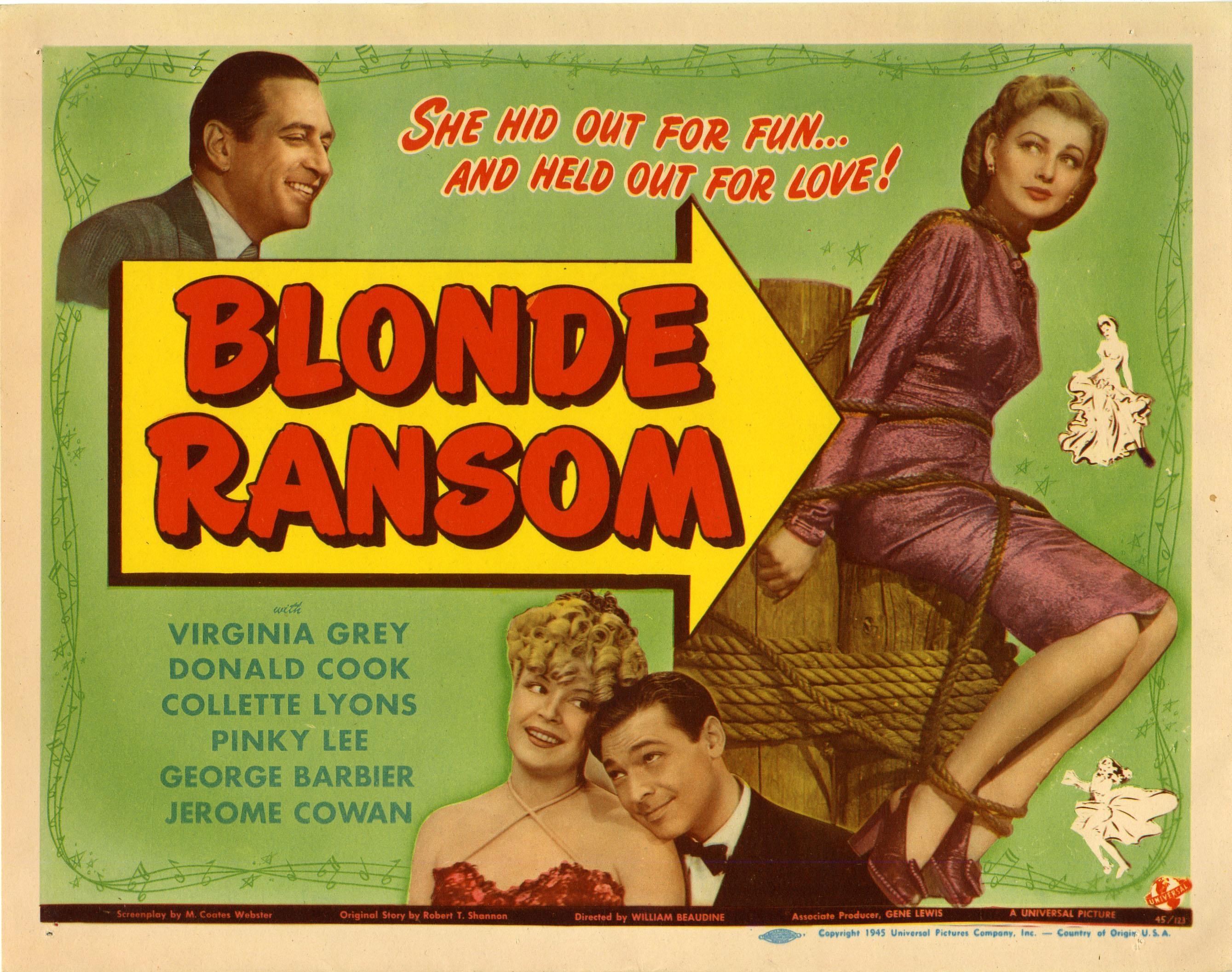 Постер фильма Blonde Ransom