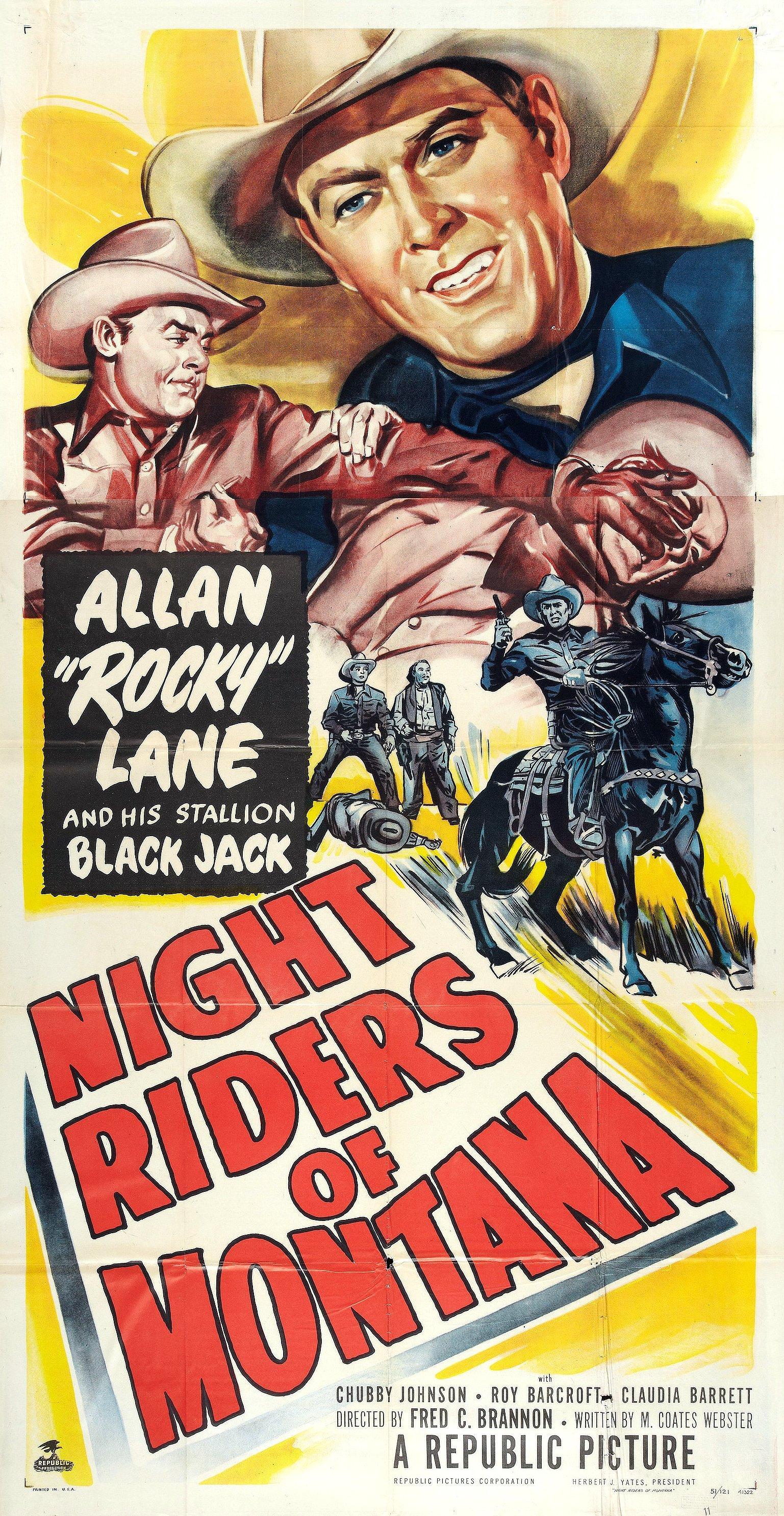Постер фильма Night Riders of Montana