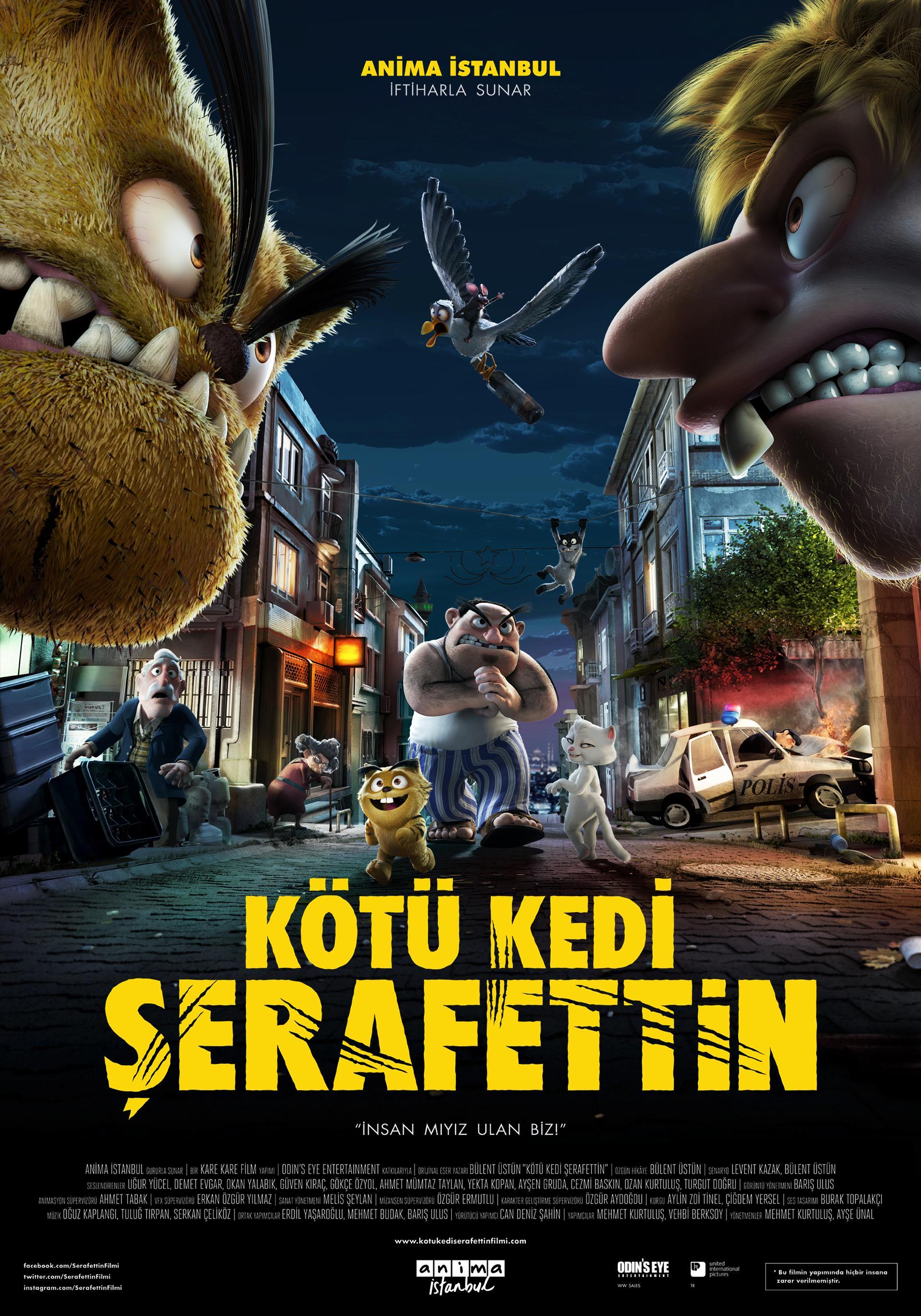 Постер фильма Плохой кот Шерафеттин | Kötü Kedi Serafettin