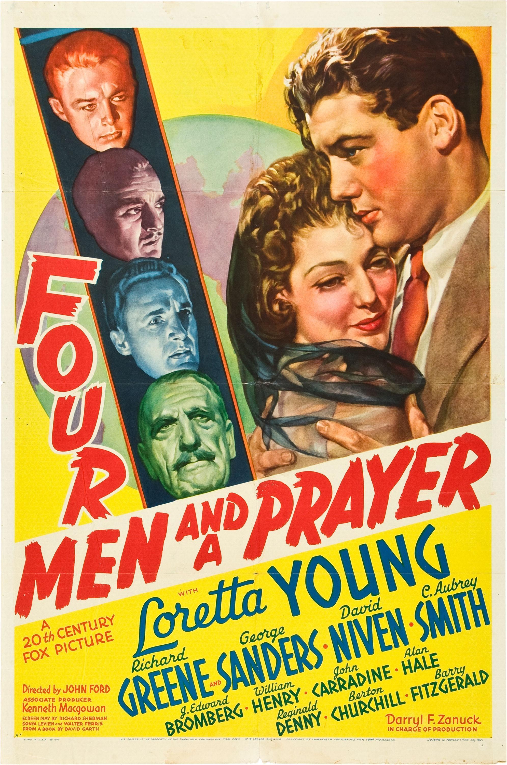 Постер фильма Четверо человек и проситель | Four Men and a Prayer