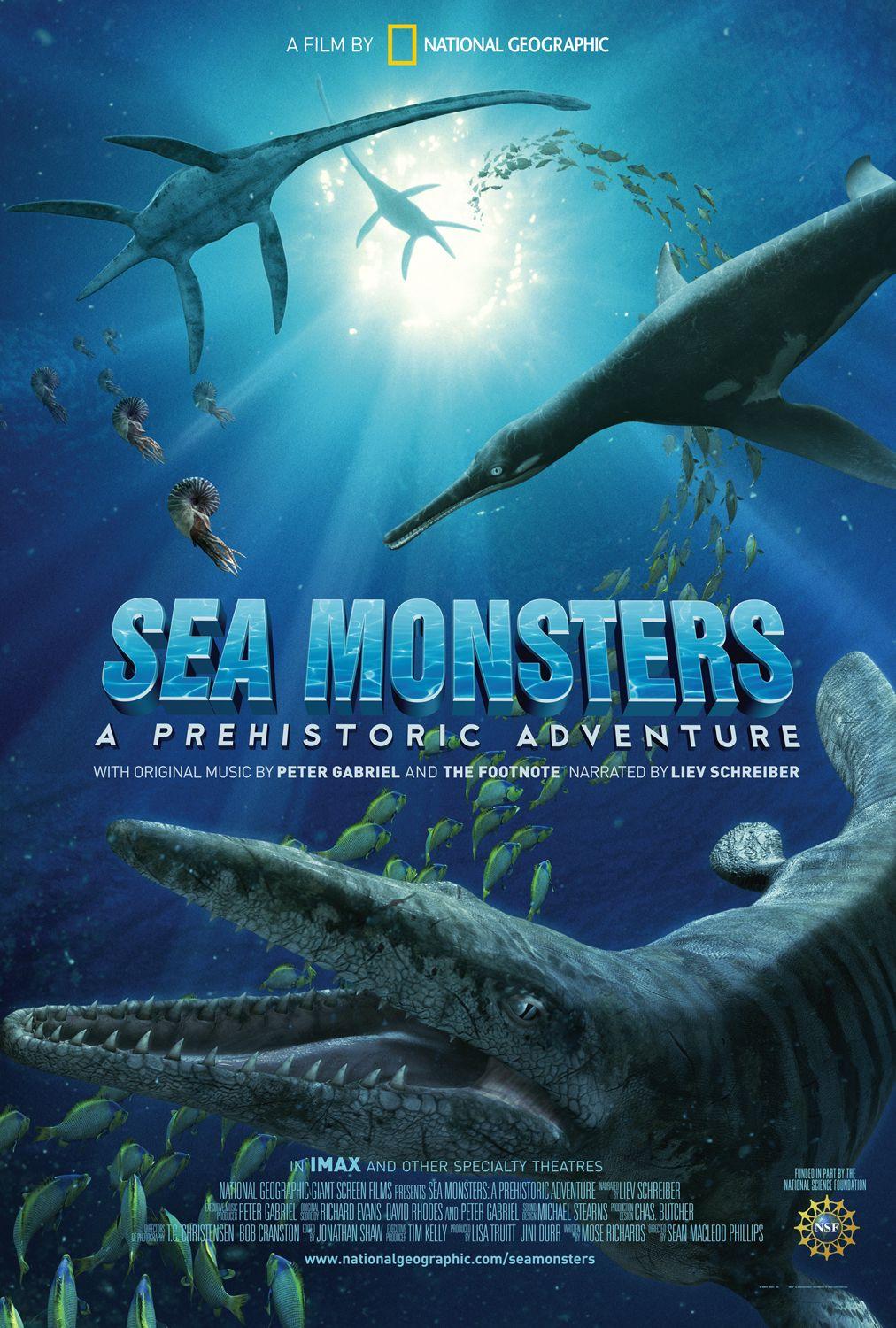 Постер фильма Чудища морей 3D. Доисторическое приключение | Sea Monsters: A Prehistoric Adventure