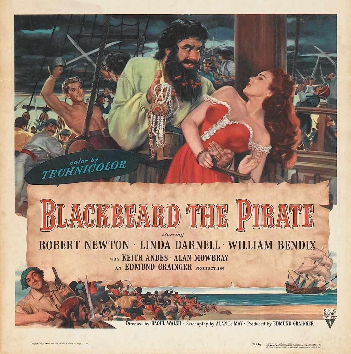 Постер фильма Пират Черная борода | Blackbeard, the Pirate