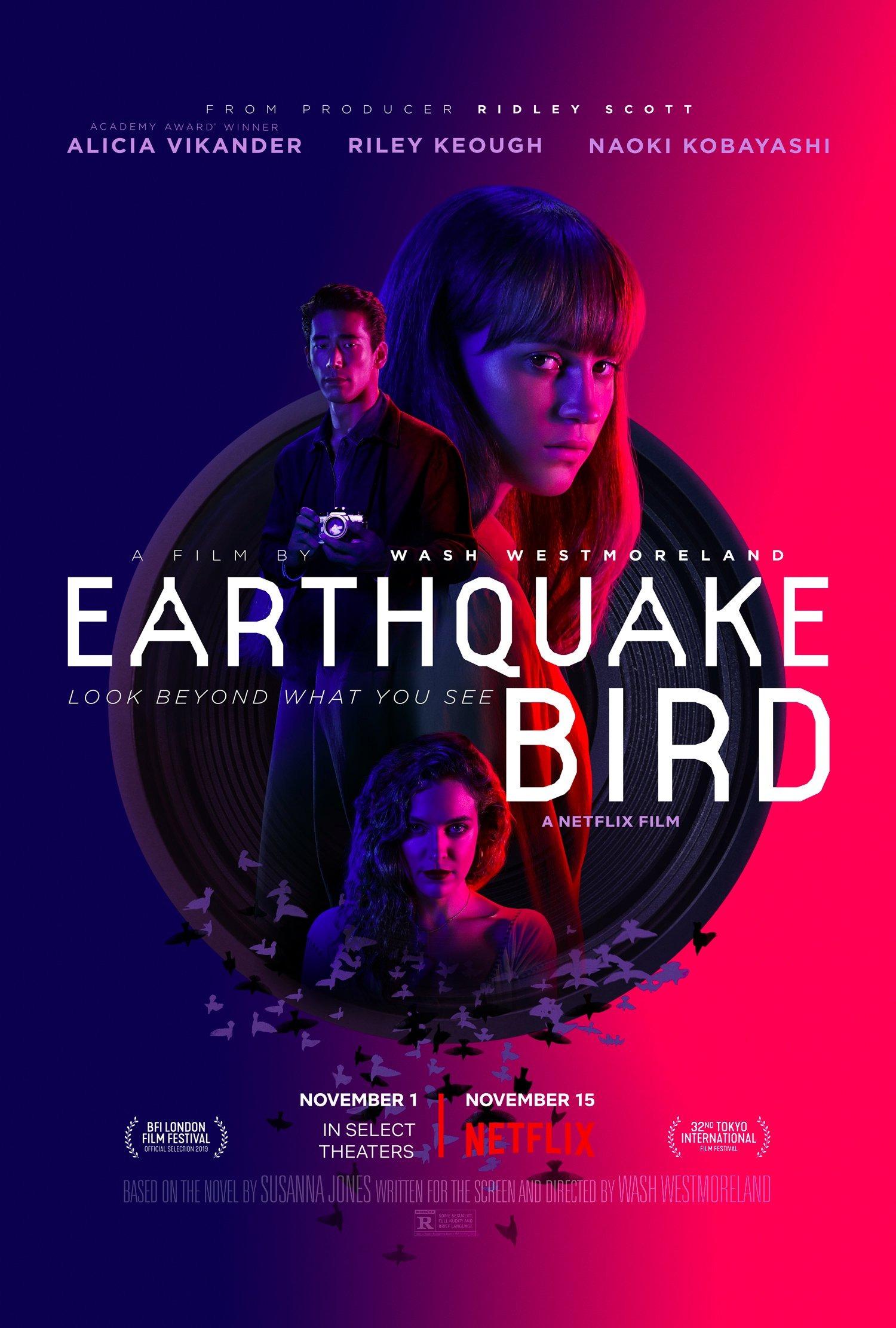 Постер фильма Предвестник землетрясения | Earthquake Bird