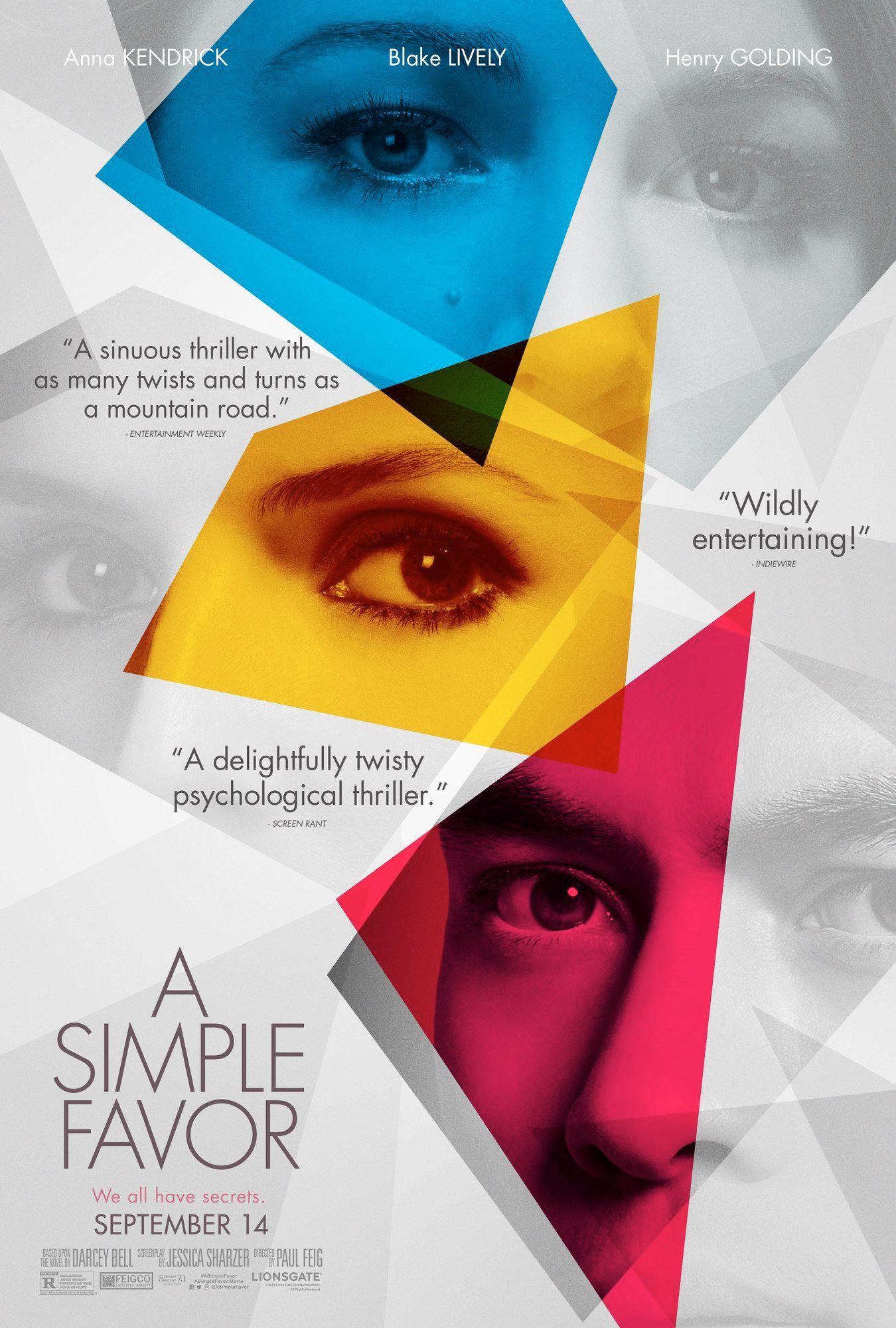 Постер фильма Простая просьба | A Simple Favor