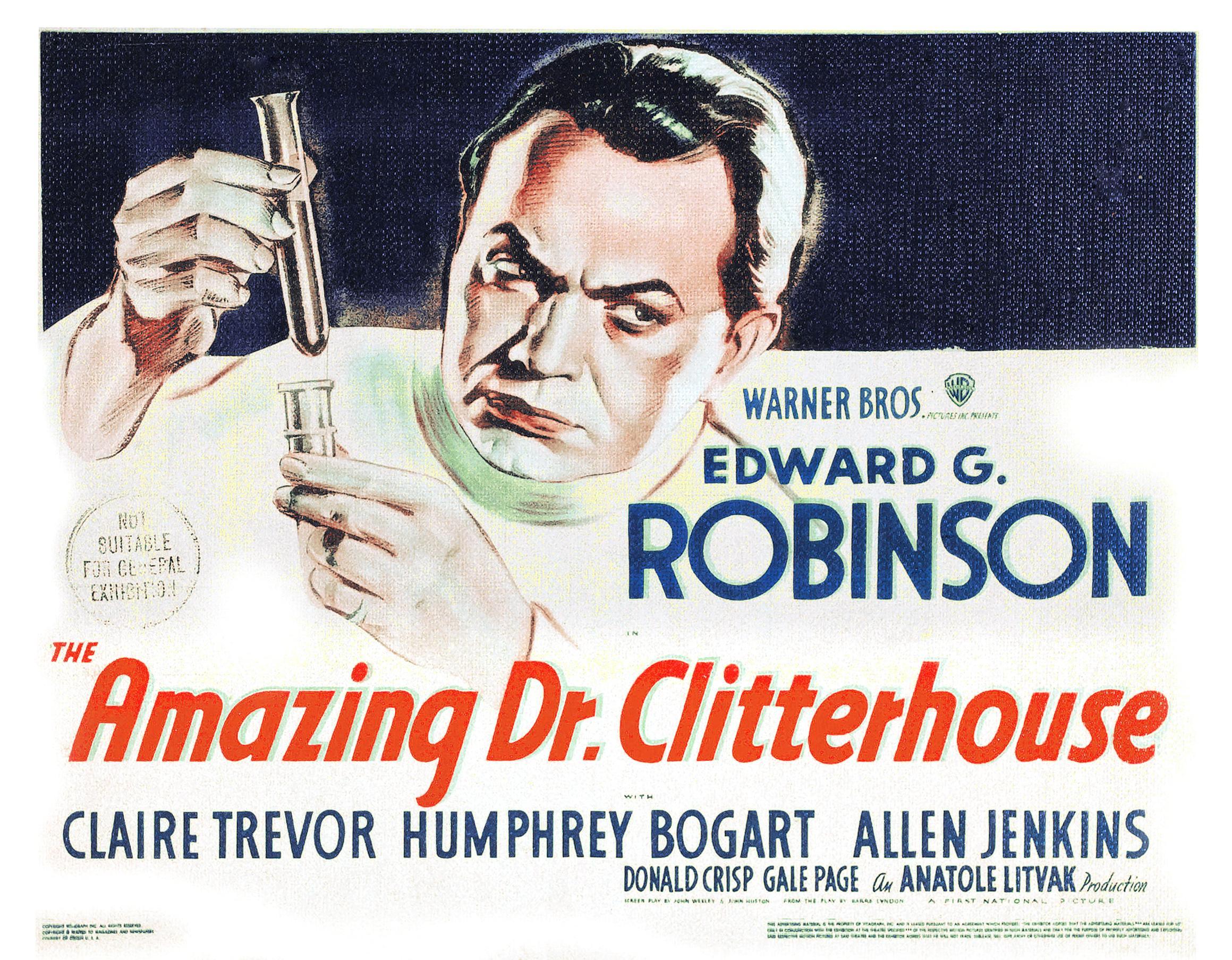 Постер фильма Удивительный доктор Клайттерхаус | Amazing Dr. Clitterhouse