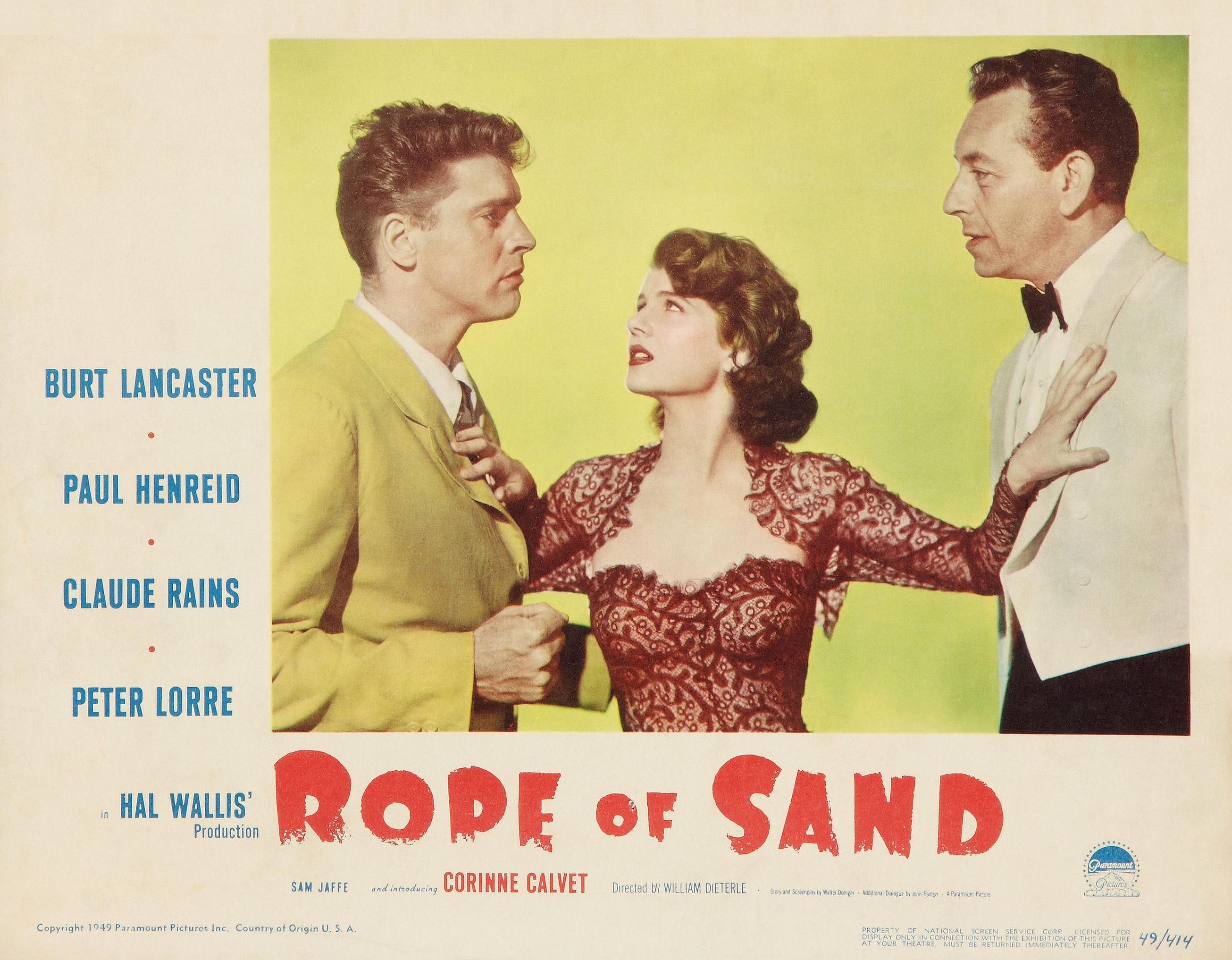 Постер фильма Rope of Sand