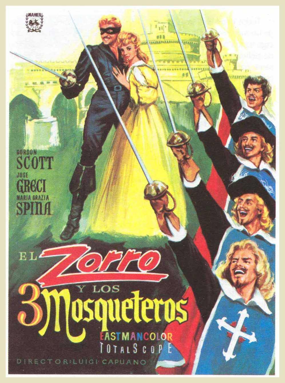 Постер фильма Zorro e i tre moschettieri