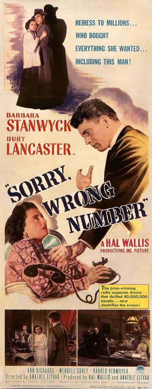 Постер фильма Sorry, Wrong Number